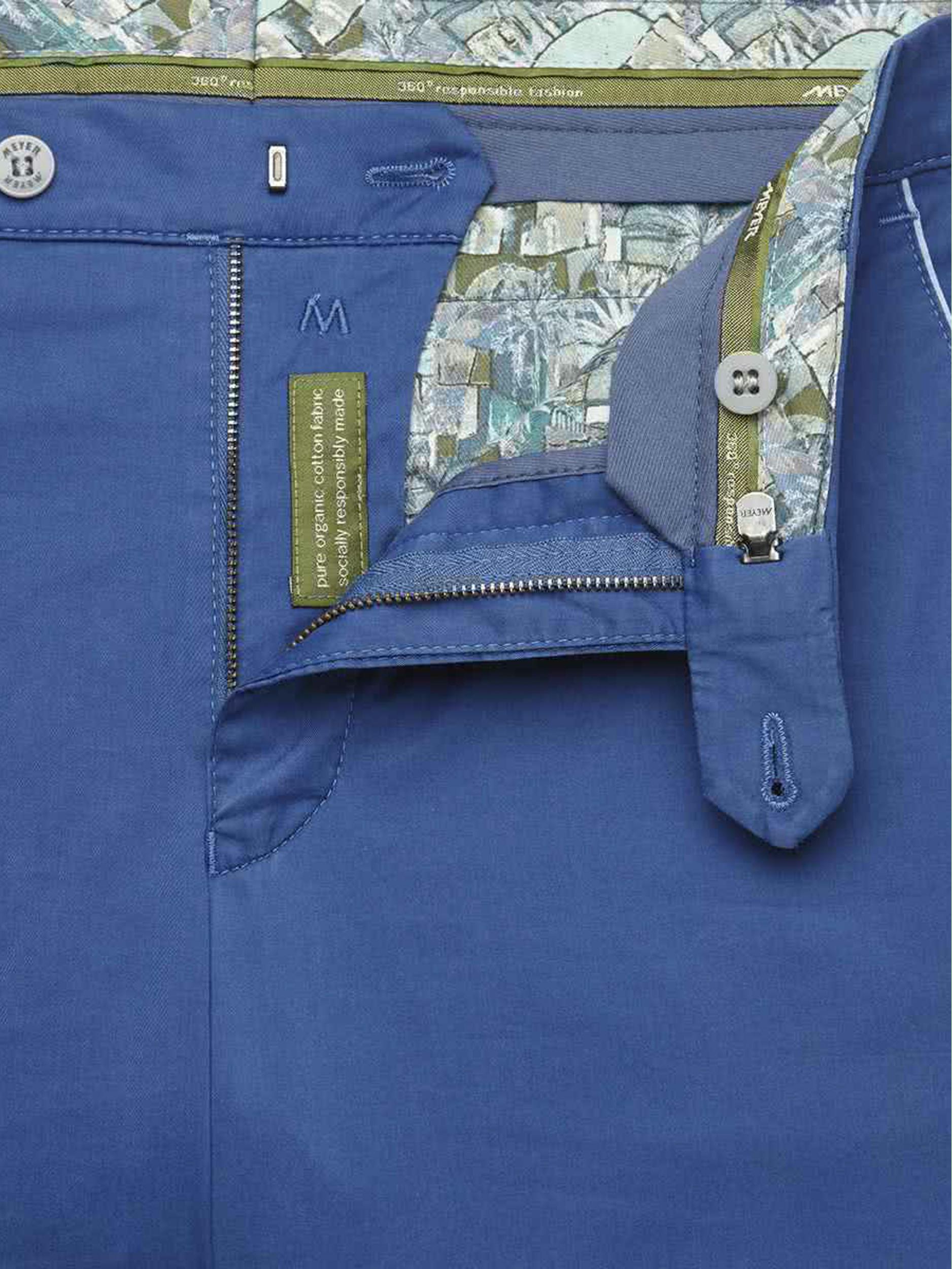 Meyer Katoenen Broek Blauw NEW YORK Art.1-5038 1241503800/17