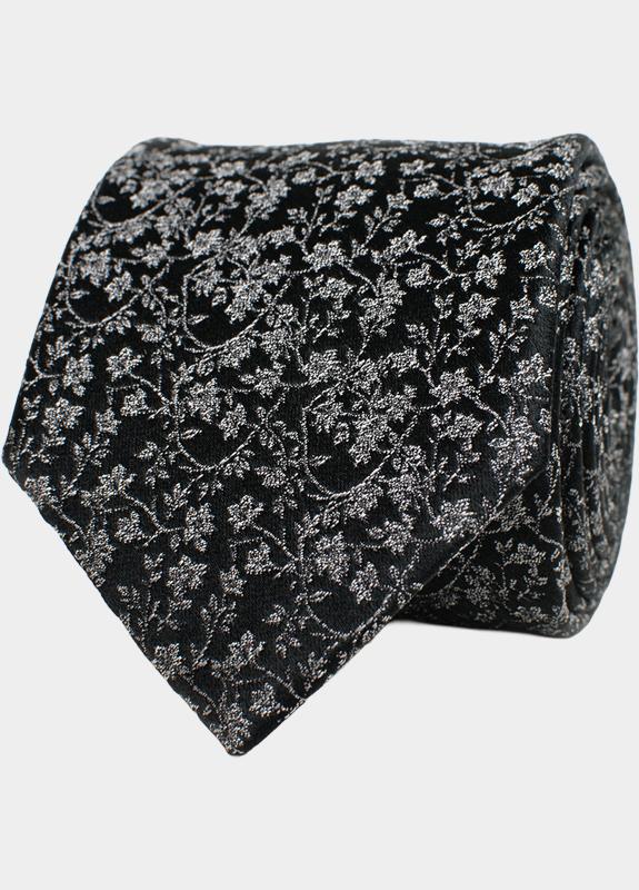 Tresanti Stropdas Grijs FALLO | Small Flowers TRTIJE427/200