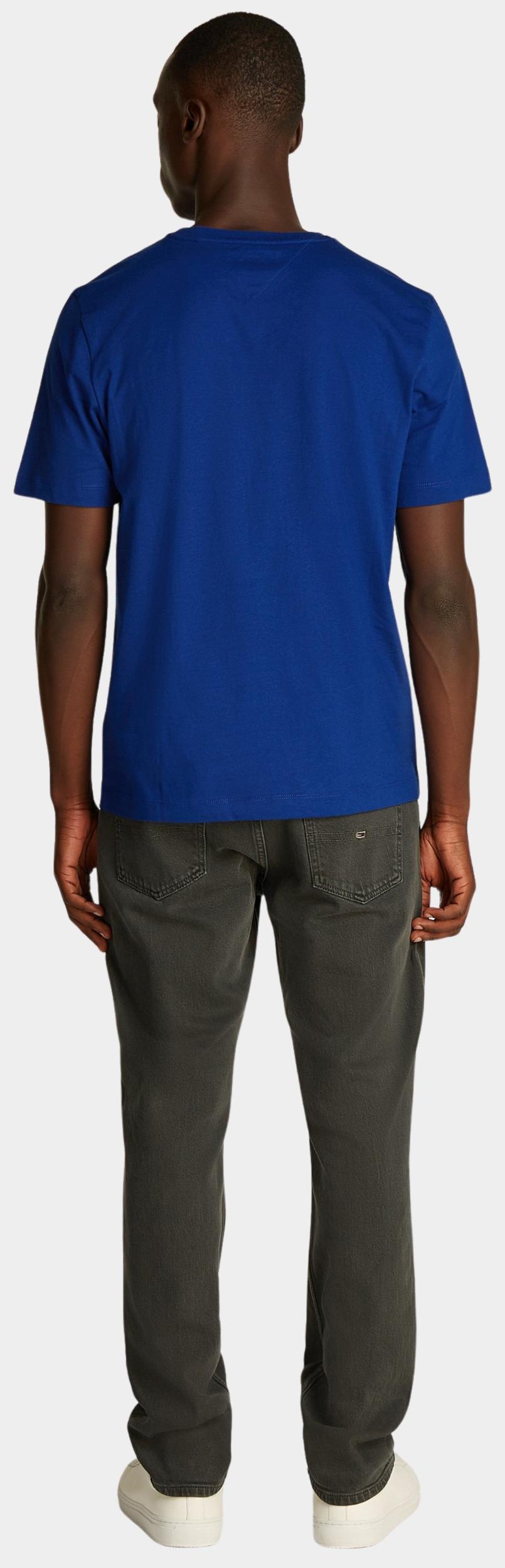 Tommy Hilfiger T-shirt korte mouw Blauw ESS Seasonal Reg Fit Solid Tee MW0MW39995/D03
