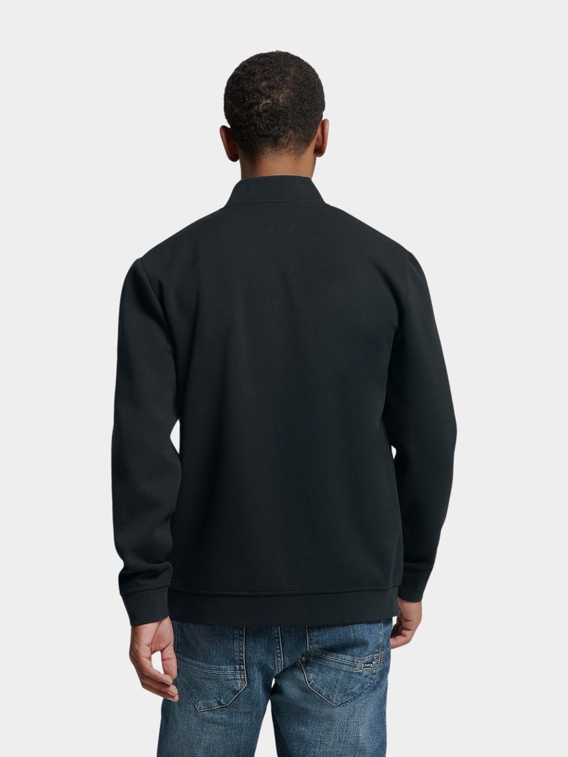 No Excess Vest Zwart Sweater Full Zipper Pique Bom N1006/020