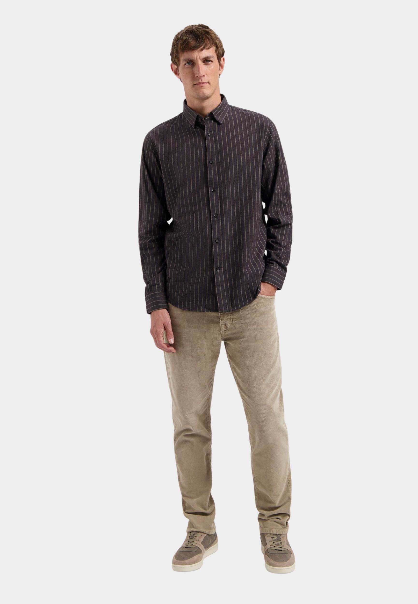Dstrezzed Casual hemd lange mouw Zwart Anthony shirt 303876/995