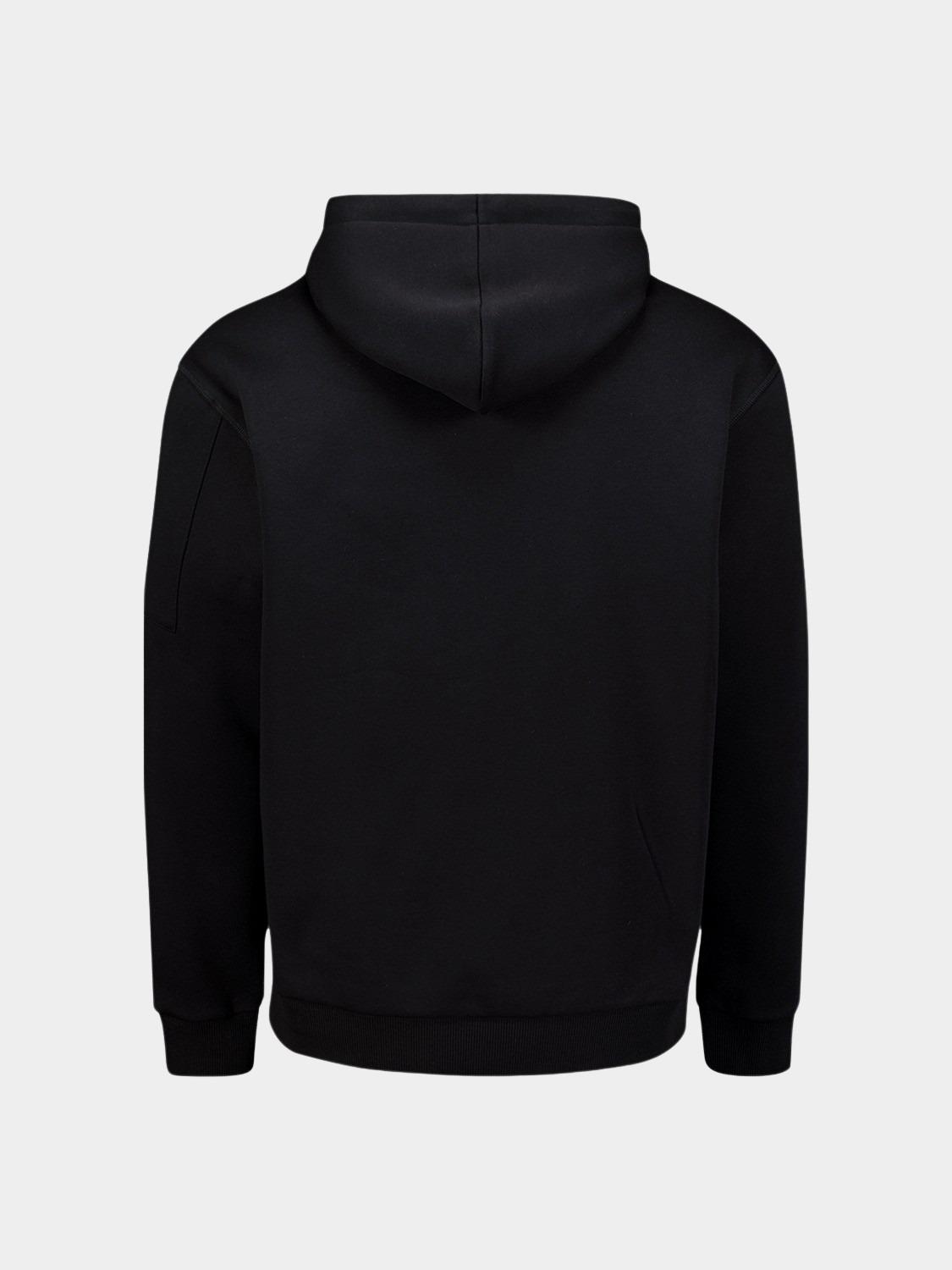 No Excess Hoodie Zwart Sweater Hooded Brushed 29130850/020