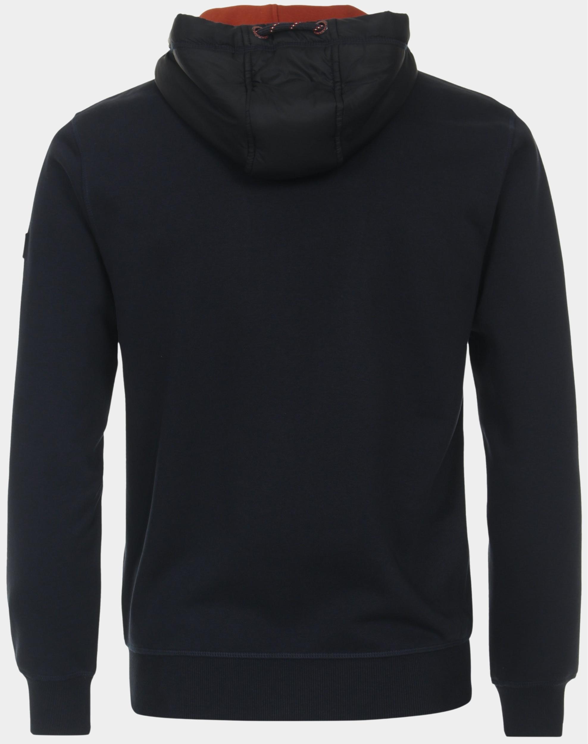 Casamoda Vest Blauw Sweatjacke mit Kapuze 434103900/105