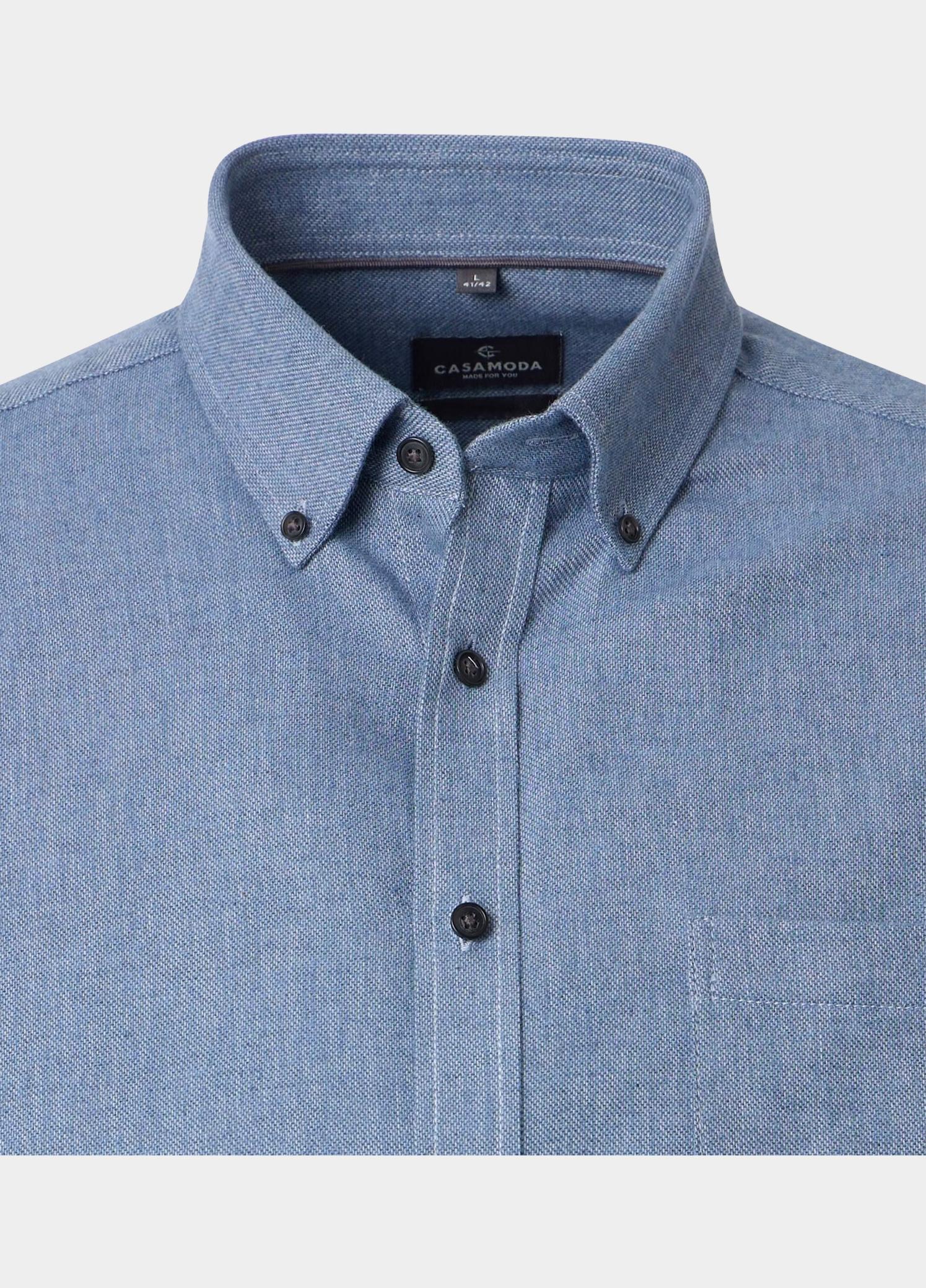 Casamoda Overhemd heren Blauw B.D. Casual Fit 126132510/100