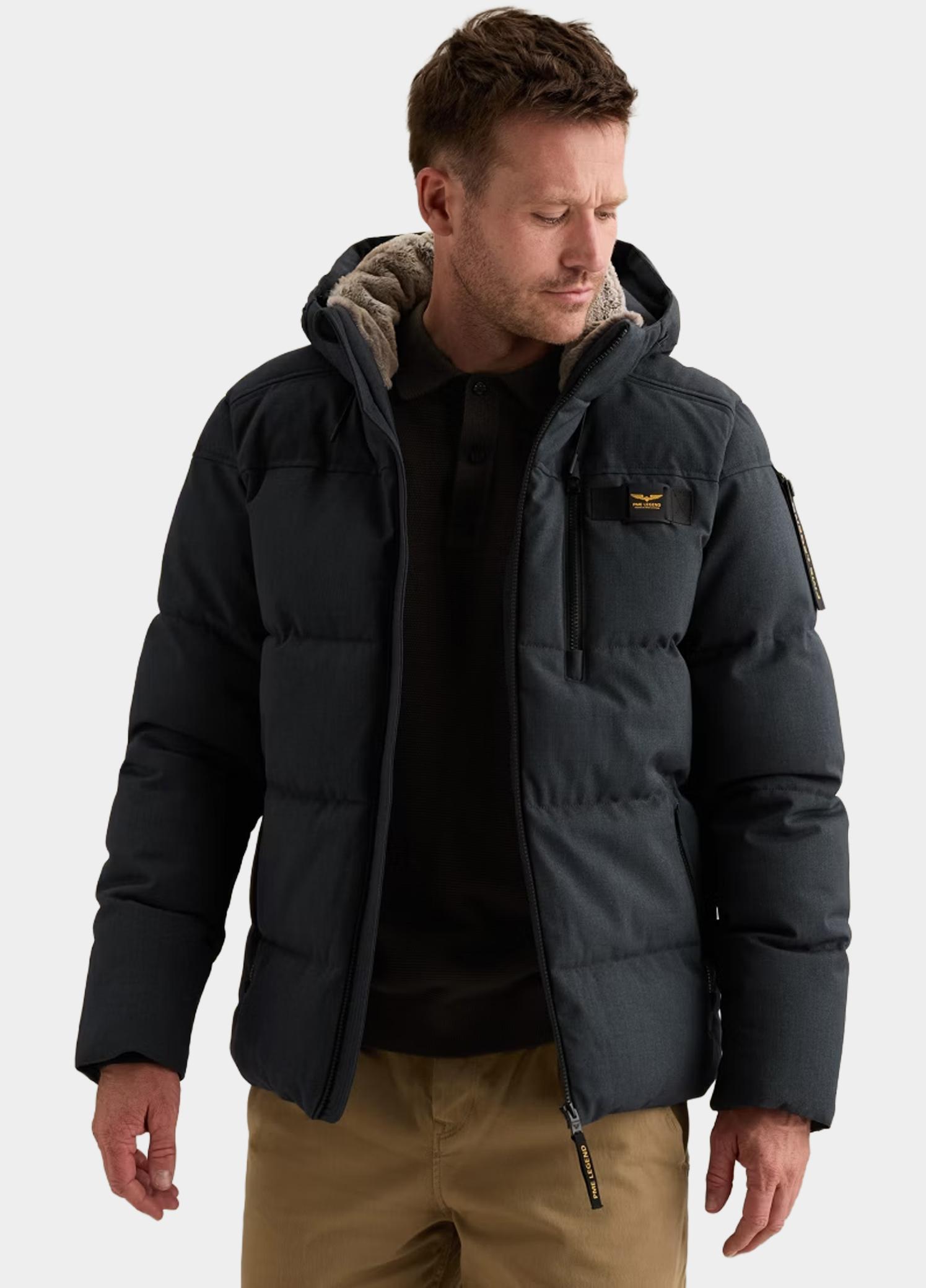 PME Legend Winterjas heren Blauw Semi long jacket YETCRAFT Mel PJA2609118/5281