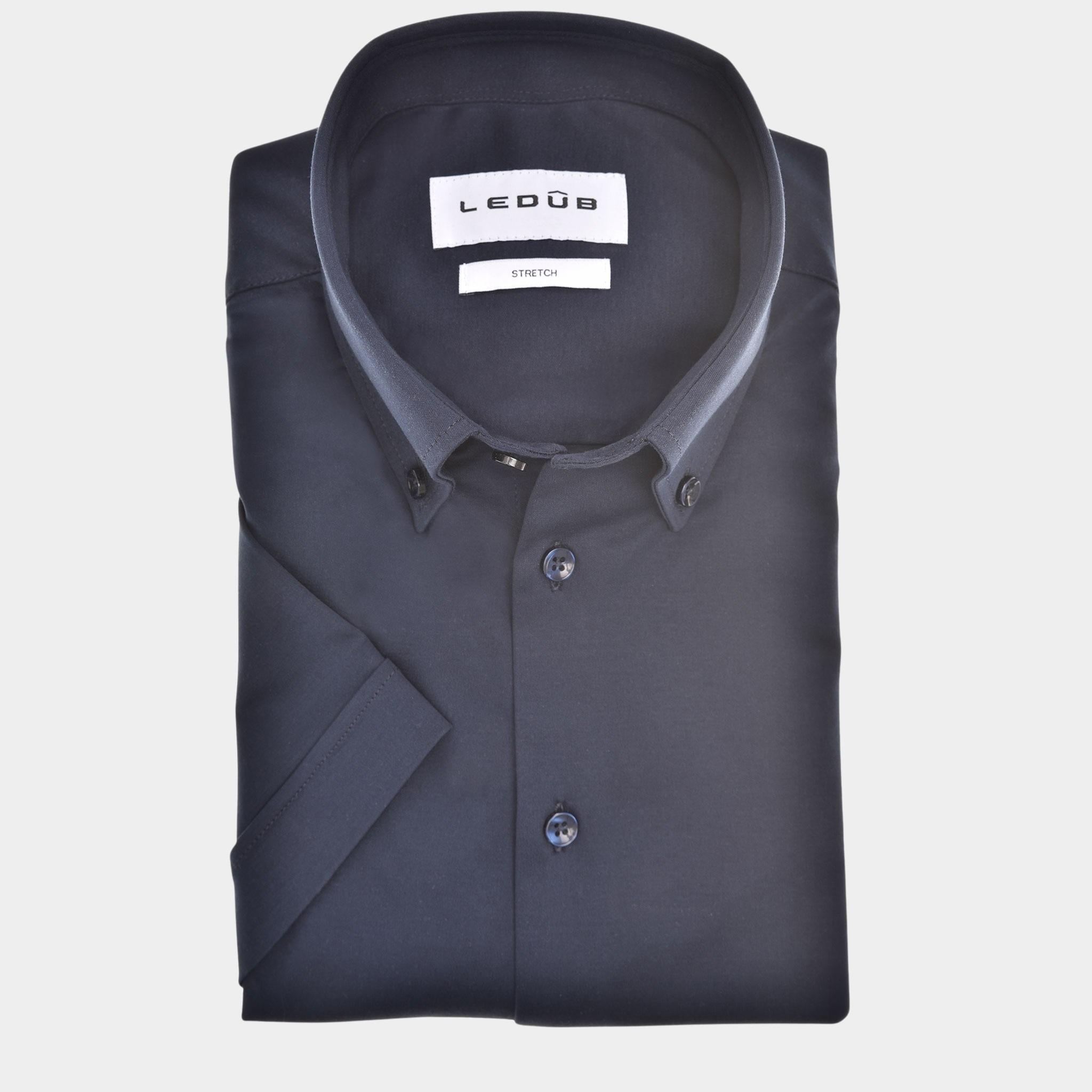 Ledub Business hemd korte mouw Blauw  0143001/180-000-000