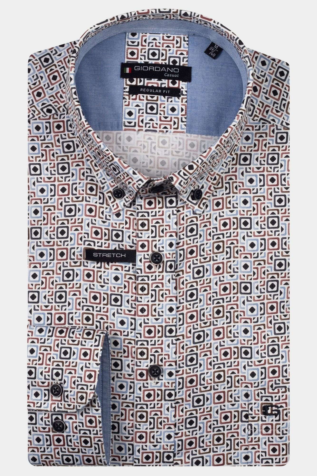 Giordano Casual hemd lange mouw Paars Ivy long sleeve button down S 527021/40