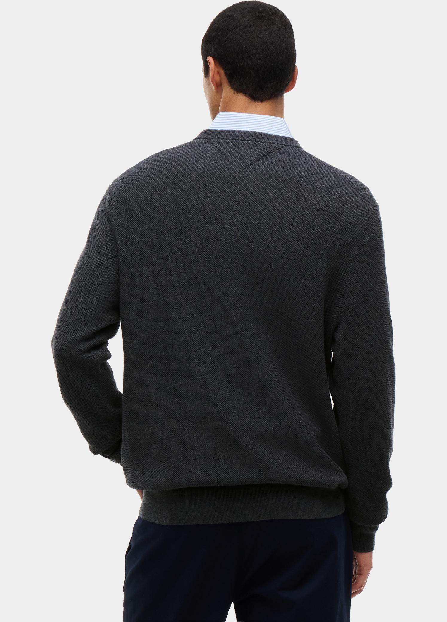 Tommy Hilfiger Pullover heren Grijs ESSENTIAL STRUCTURE CREW NECK MW0MW36347/P92