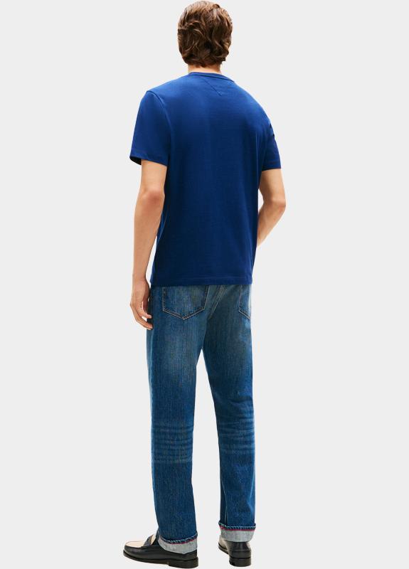 Tommy Hilfiger T-shirt korte mouw Blauw ESS SEASONAL REG FIT SOLID TE MW0MW39995/DCC