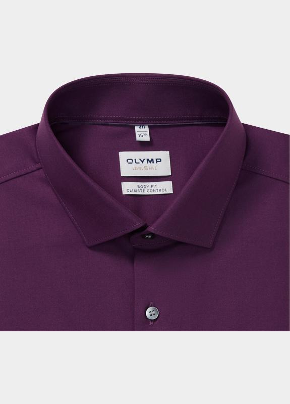 Olymp Zakelijk overhemd heren Paars Level Five 24/Seven 073464/98
