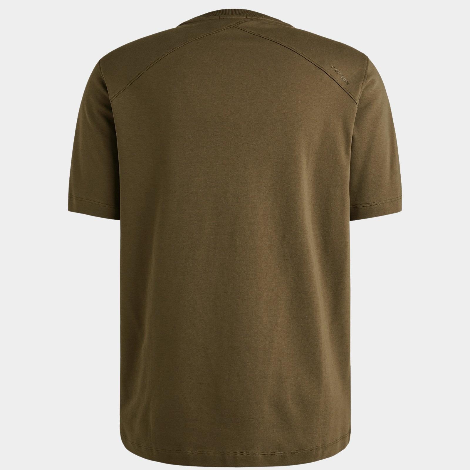 Cast Iron T-shirt korte mouw Groen Short sleeve r-neck regular f CTSS2509583/6444