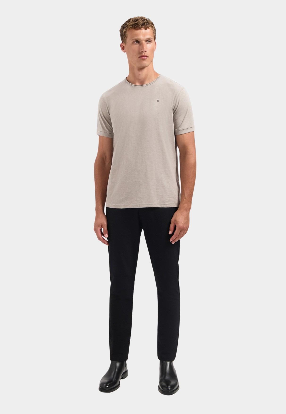 No Excess T-shirt korte mouw Grijs T-Shirt Crewneck Slub 29360702SN/018