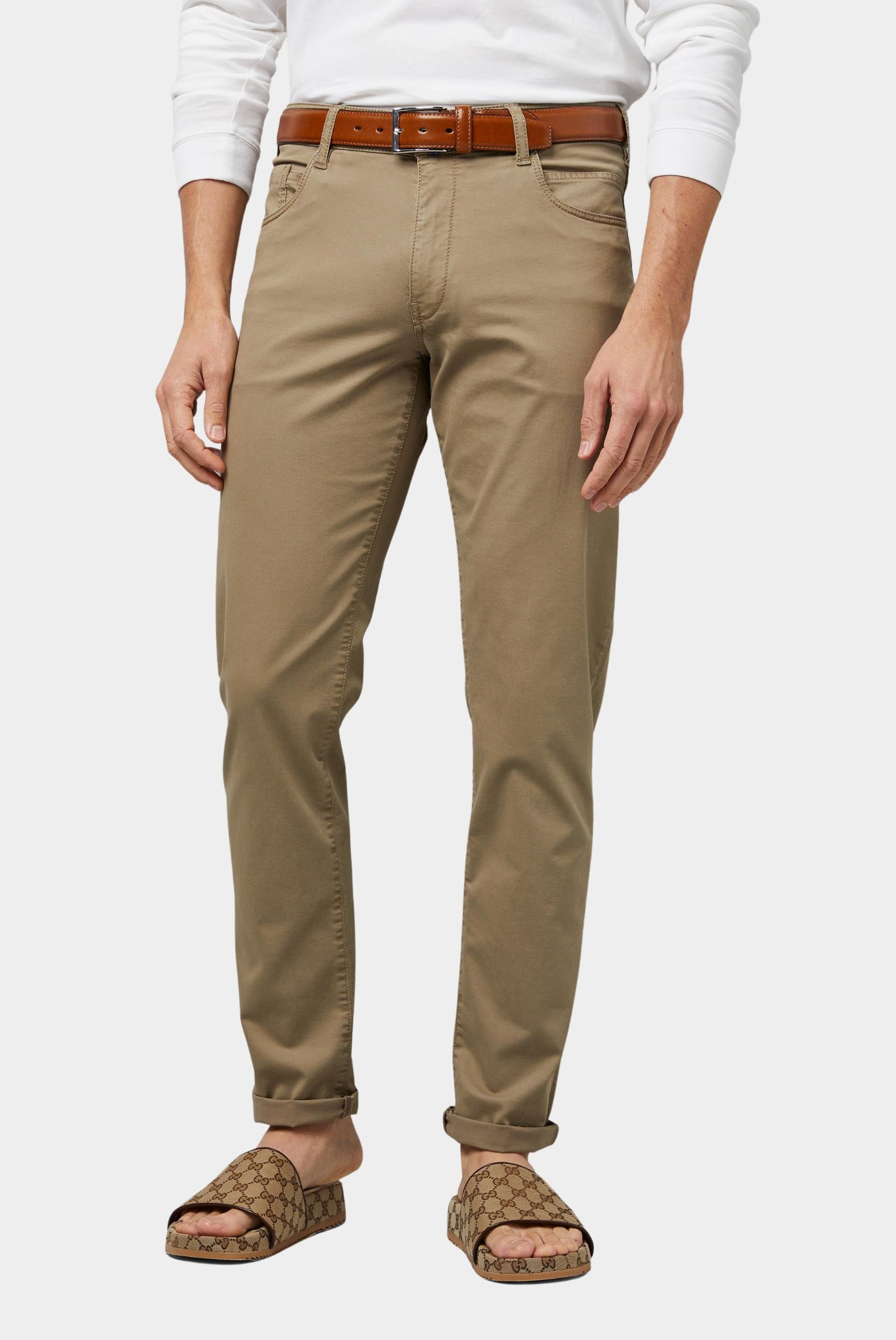 Meyer Katoenen Broek Bruin SLIM Art.9-6172 3619617200/35