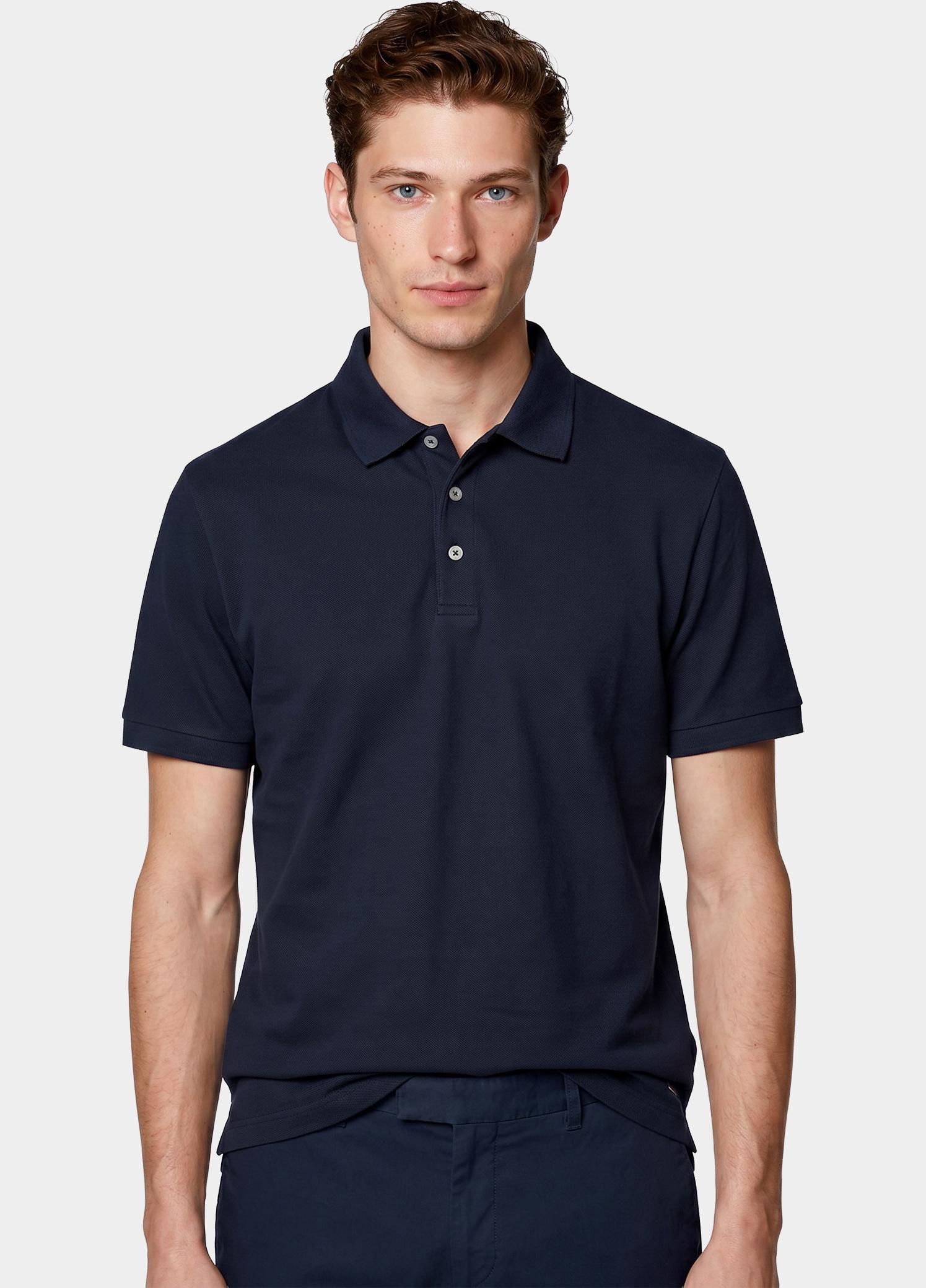 Born With Appetite Polo heren Blauw Arto Polo BWA25108AR22/290 navy
