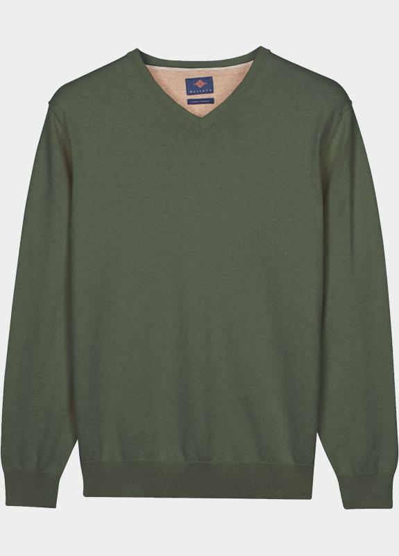 Baileys Pullover heren Groen V-Neck Pullover with low powe 618100/735