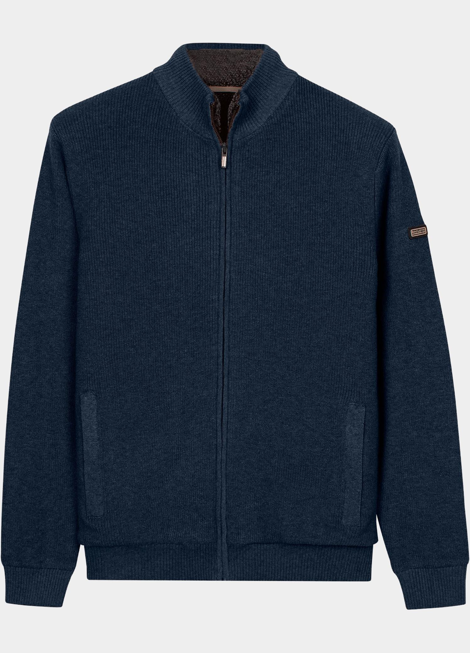 Baileys Vest heren Blauw Cardigan Zip Fully Lined 622170/675