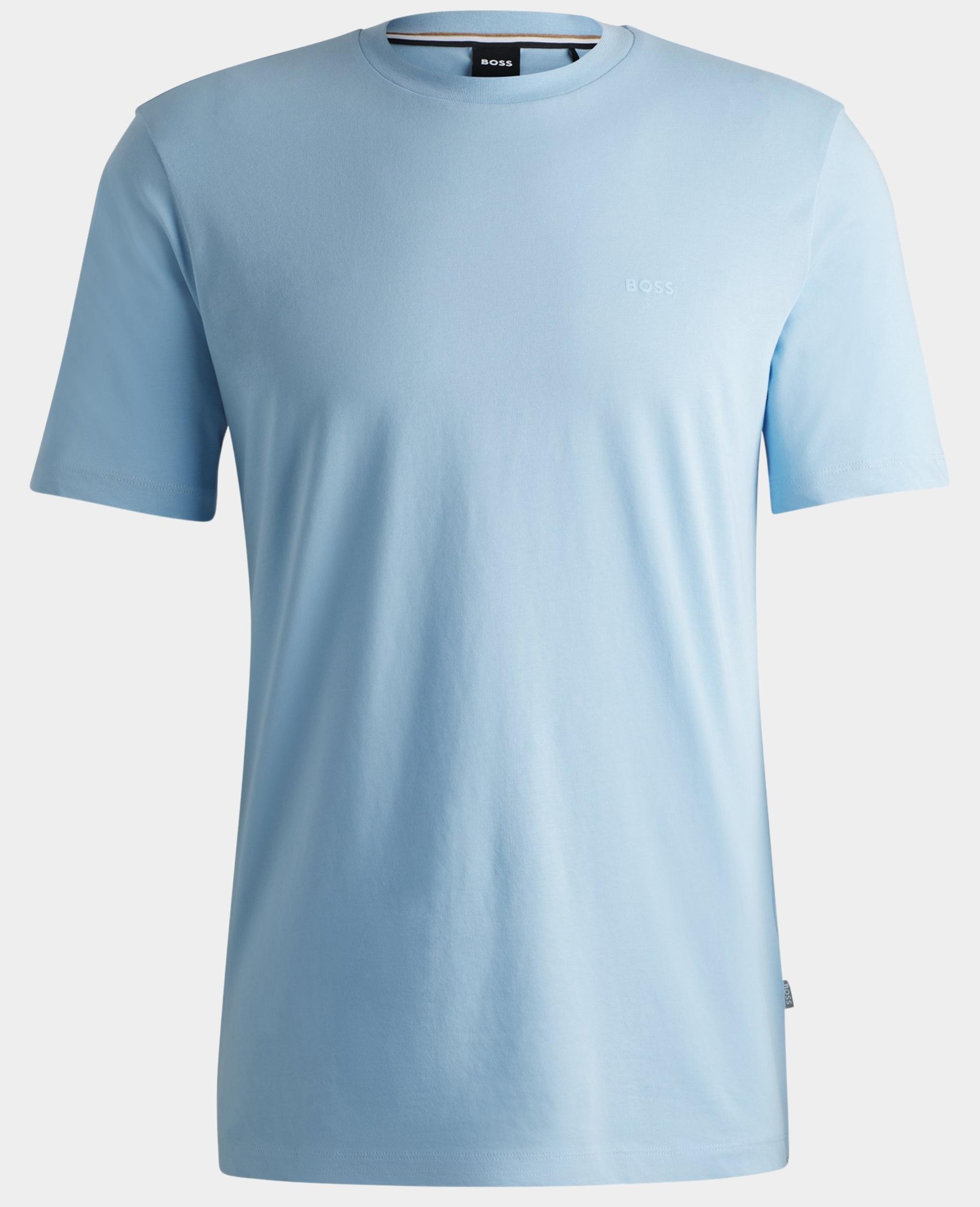 BOSS Black T-shirt lange mouw Blauw Thompson 01 10241525 01 50468347/450