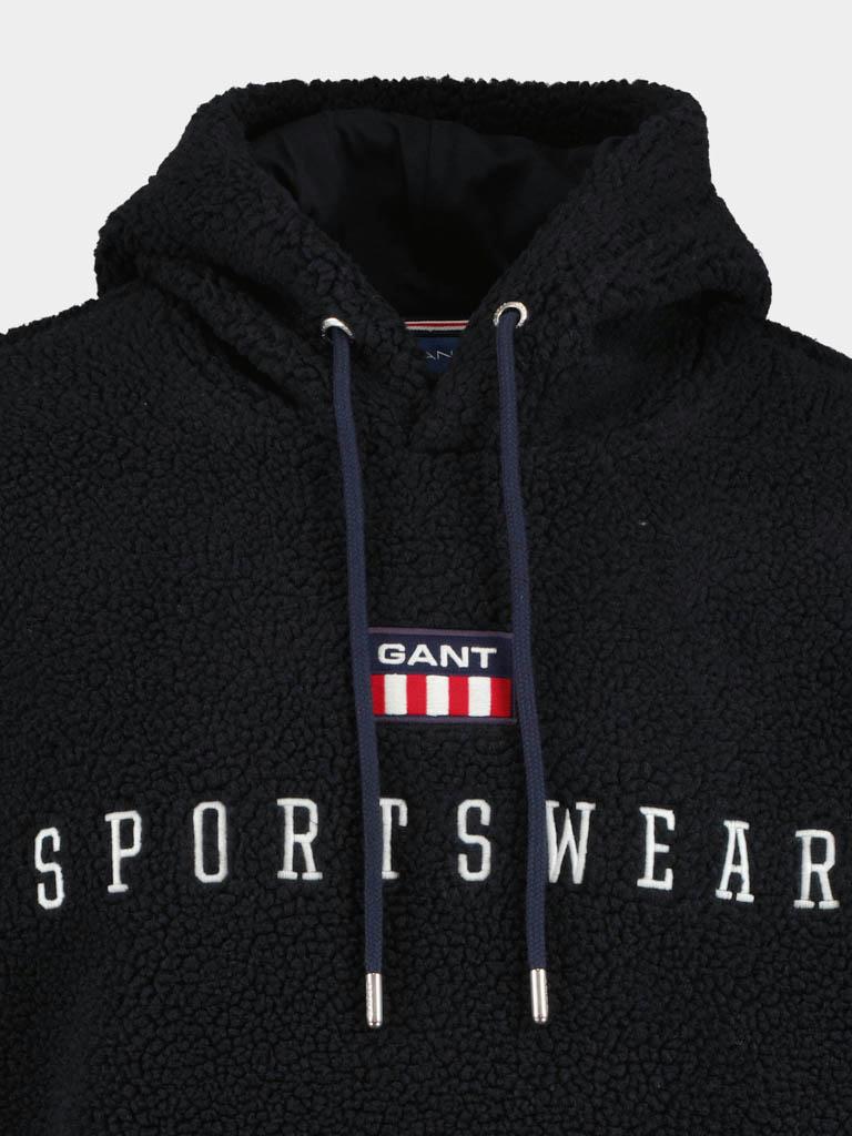 Gant Fleece Trui Blauw D2. Retro Flag Fleece Hoodie 2067002/433