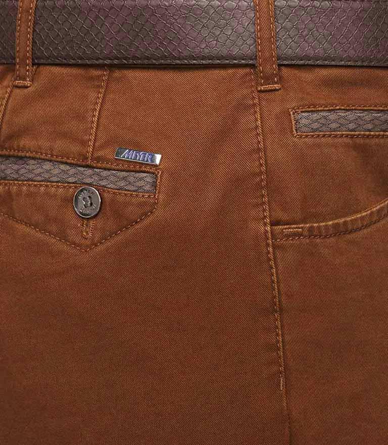 Meyer Katoenen Broek Bruin Broek DUBLIN Katoen Cognac 1272557200/47