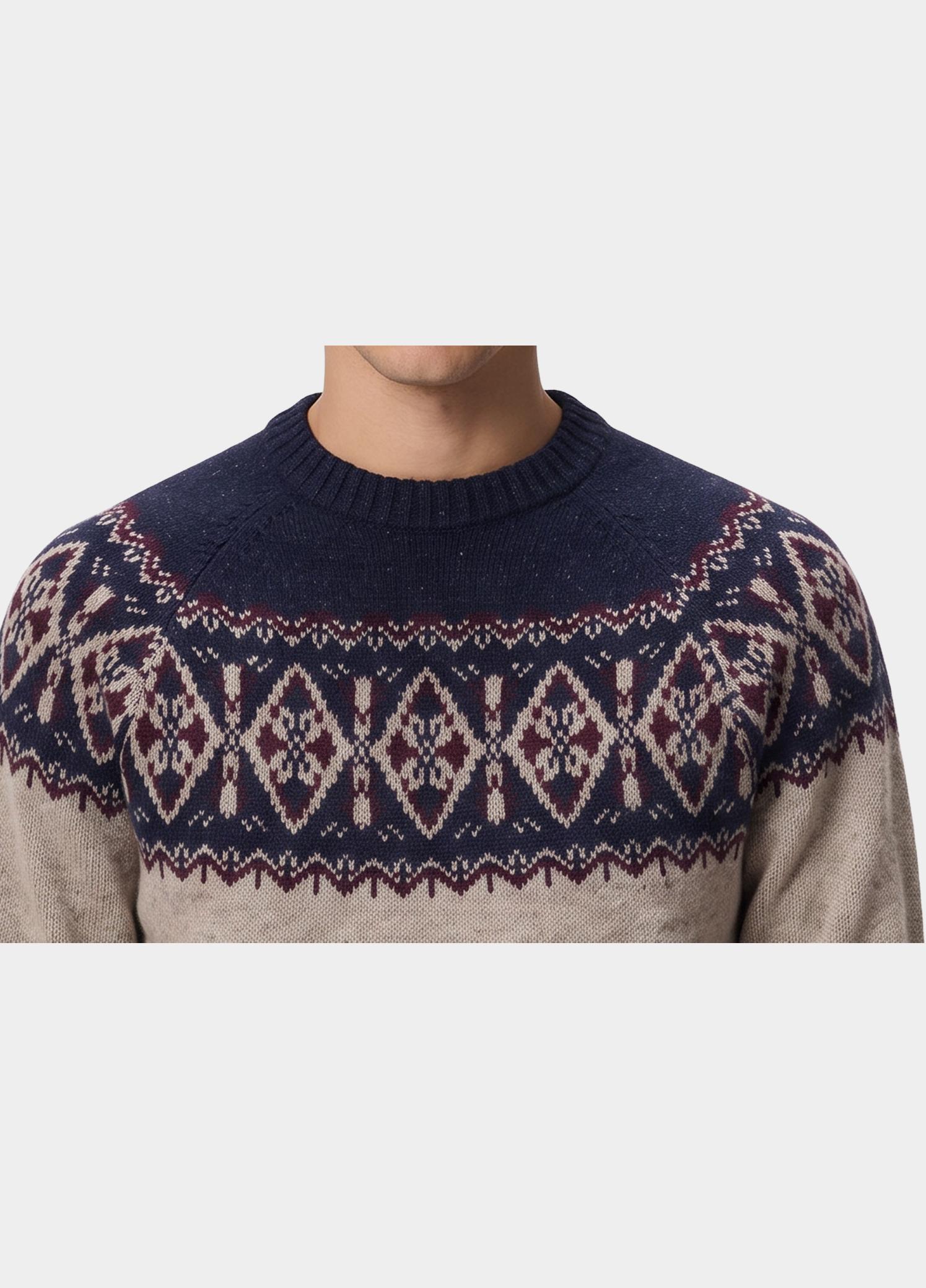 Barbour Pullover heren Blauw Tisbury MKN1750/NY91