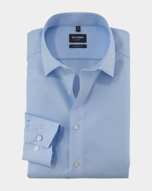 Olymp Business hemd lange mouw Blauw Luxor 635064/15