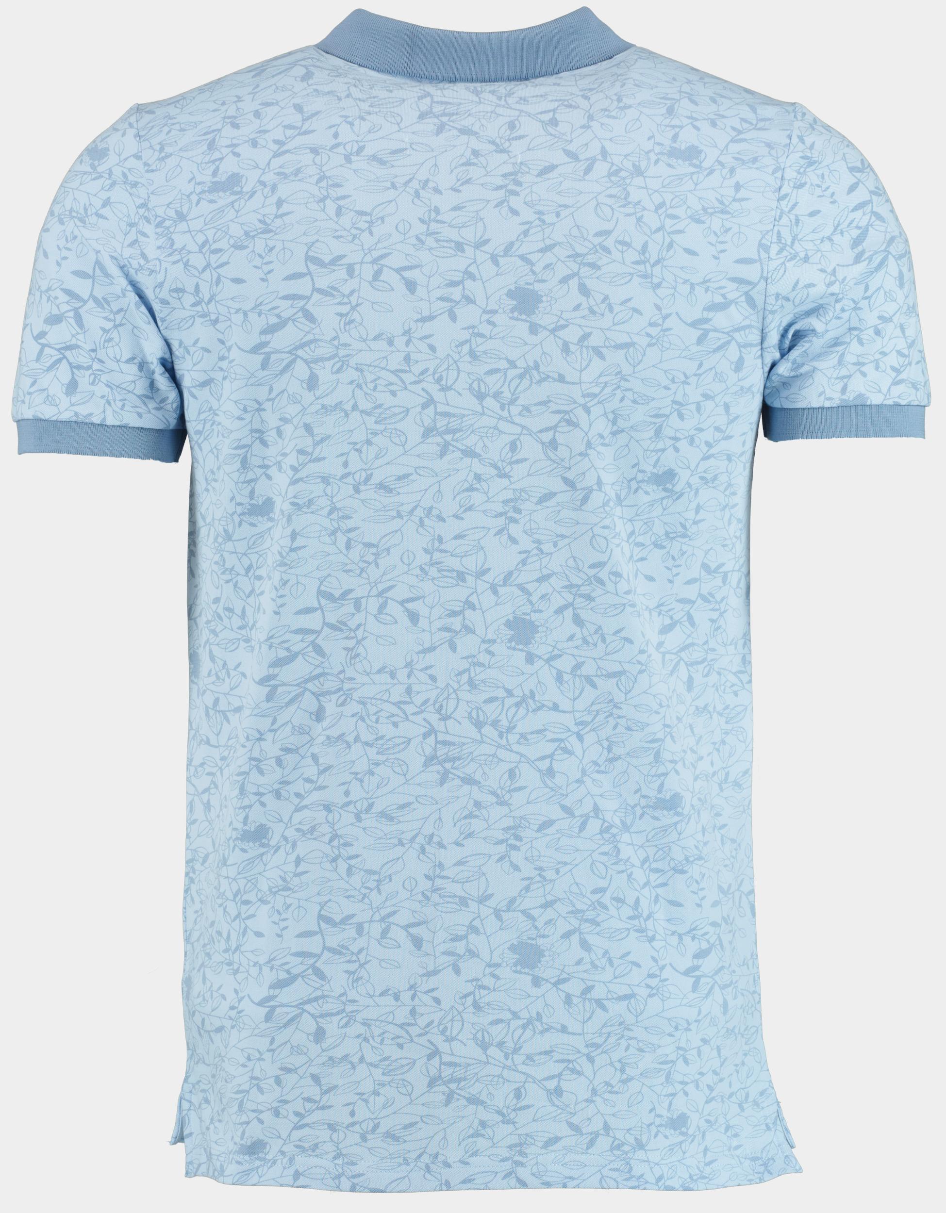 Scotland Blue Polo korte mouw Blauw Philip Polo All Over Print 25108PH12SB/210 light blue