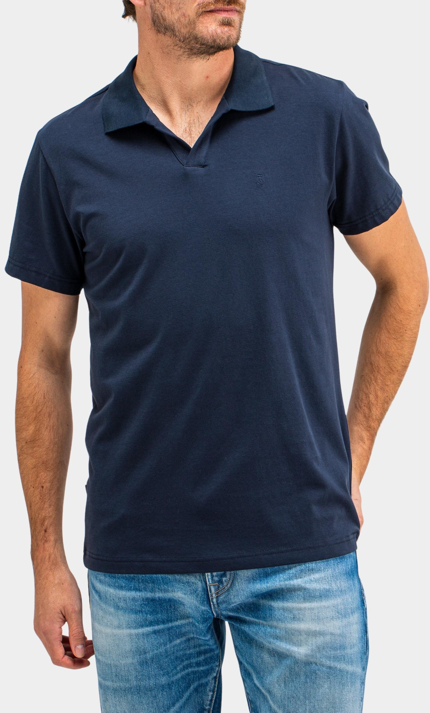 Butcher of Blue Polo korte mouw Blauw Alain Jersey Polo M2412012/890