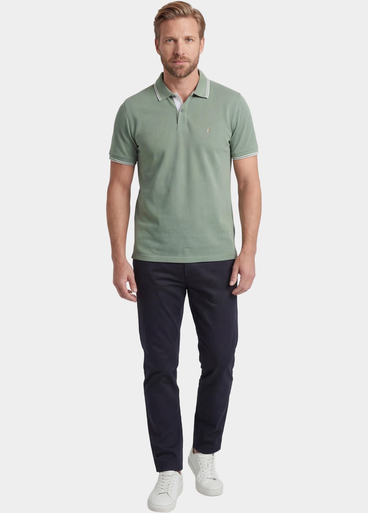 Giordano Polo heren Groen Nico Signature Polo SS Two-Pl 616587/72