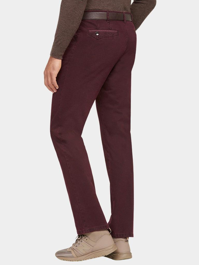 Meyer Katoenen Broek Rood Broek DUBLIN Katoen Bordeaux 1272557200/57