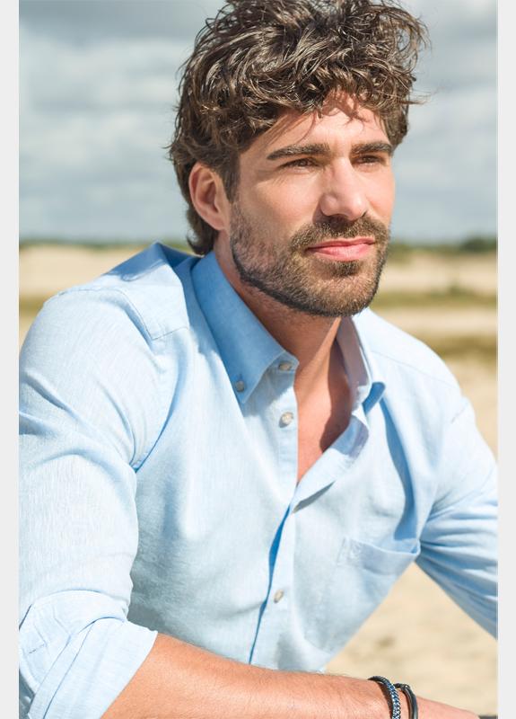 Ledub Business hemd lange mouw Blauw  0143395/120-000-000