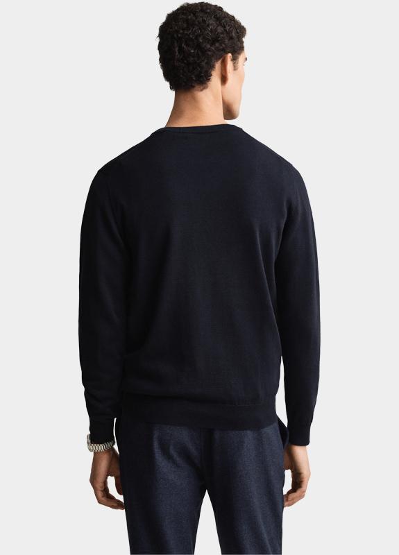 Gant Pullover heren Blauw Classic Cotton V-Neck 8030562/433