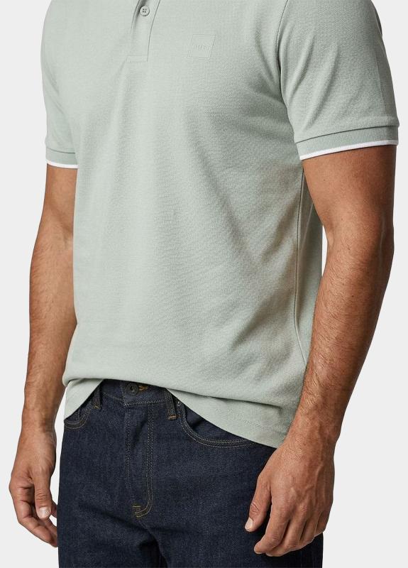 BOSS Orange Polo heren Grijs Passertip 10256683 01 50507699/043