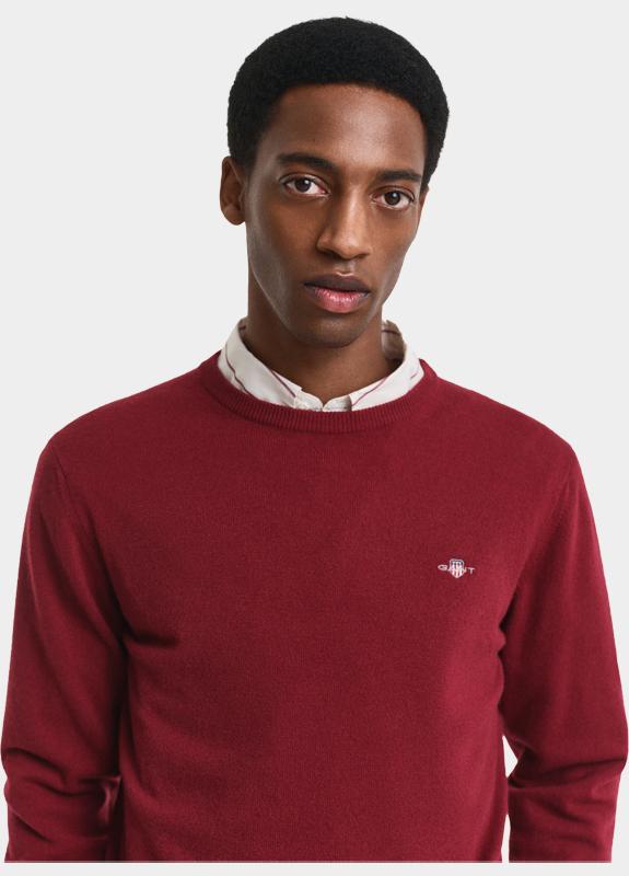 Gant Pullover Rood SUPERFINE LAMBSWOOL C-NECK 87211/604