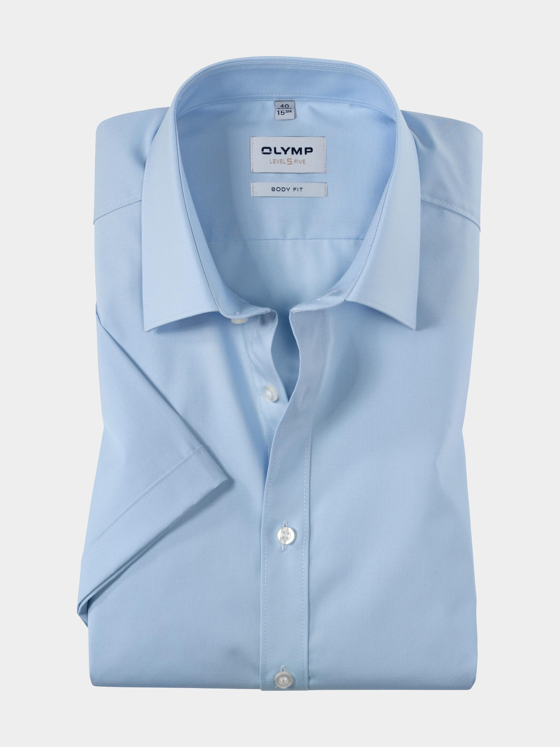 Olymp Business hemd korte mouw Blauw Level Five 609012/10