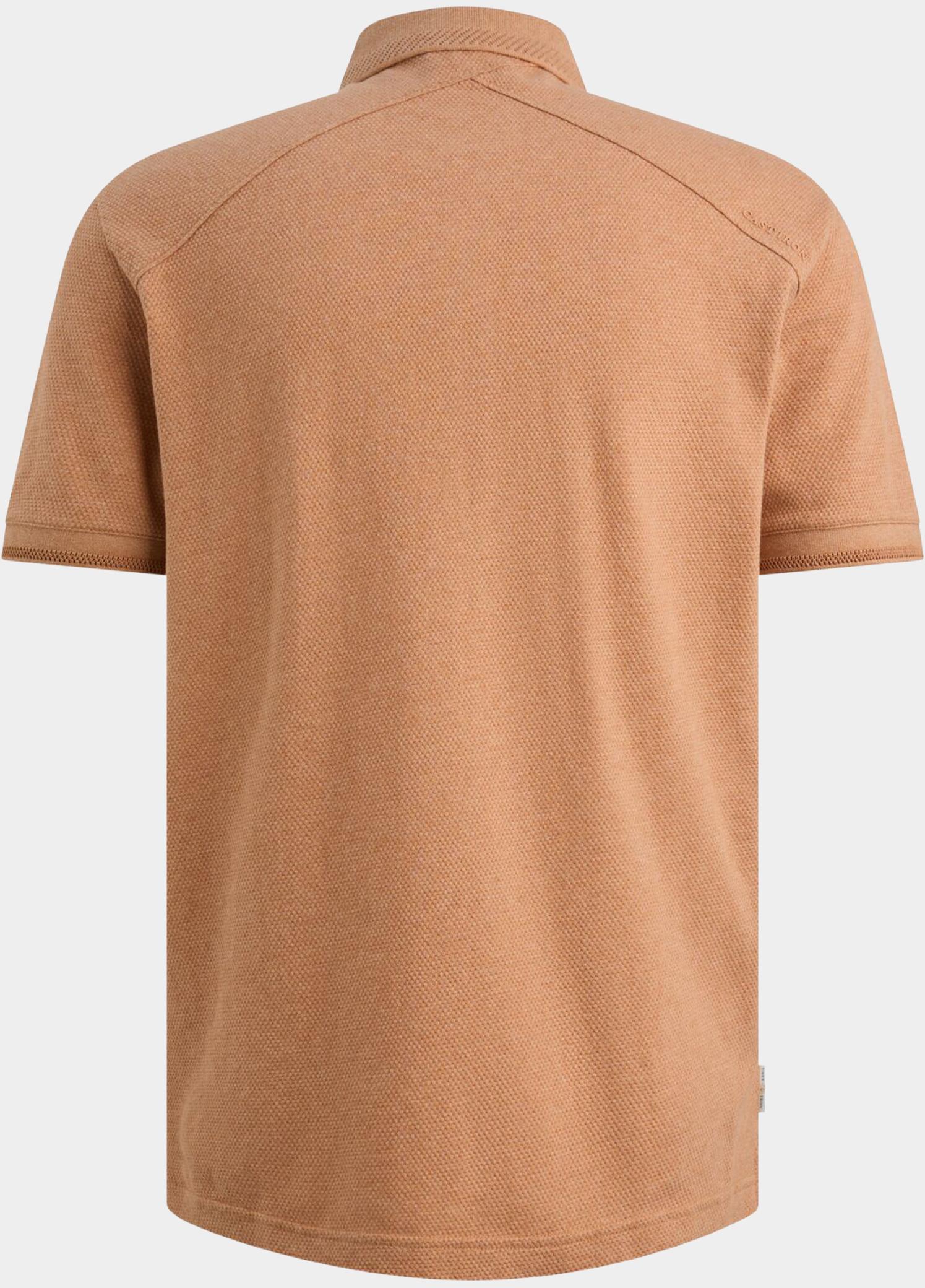 Cast Iron Polo heren Bruin Short sleeve polo slim fit po CPSS2606864/8136