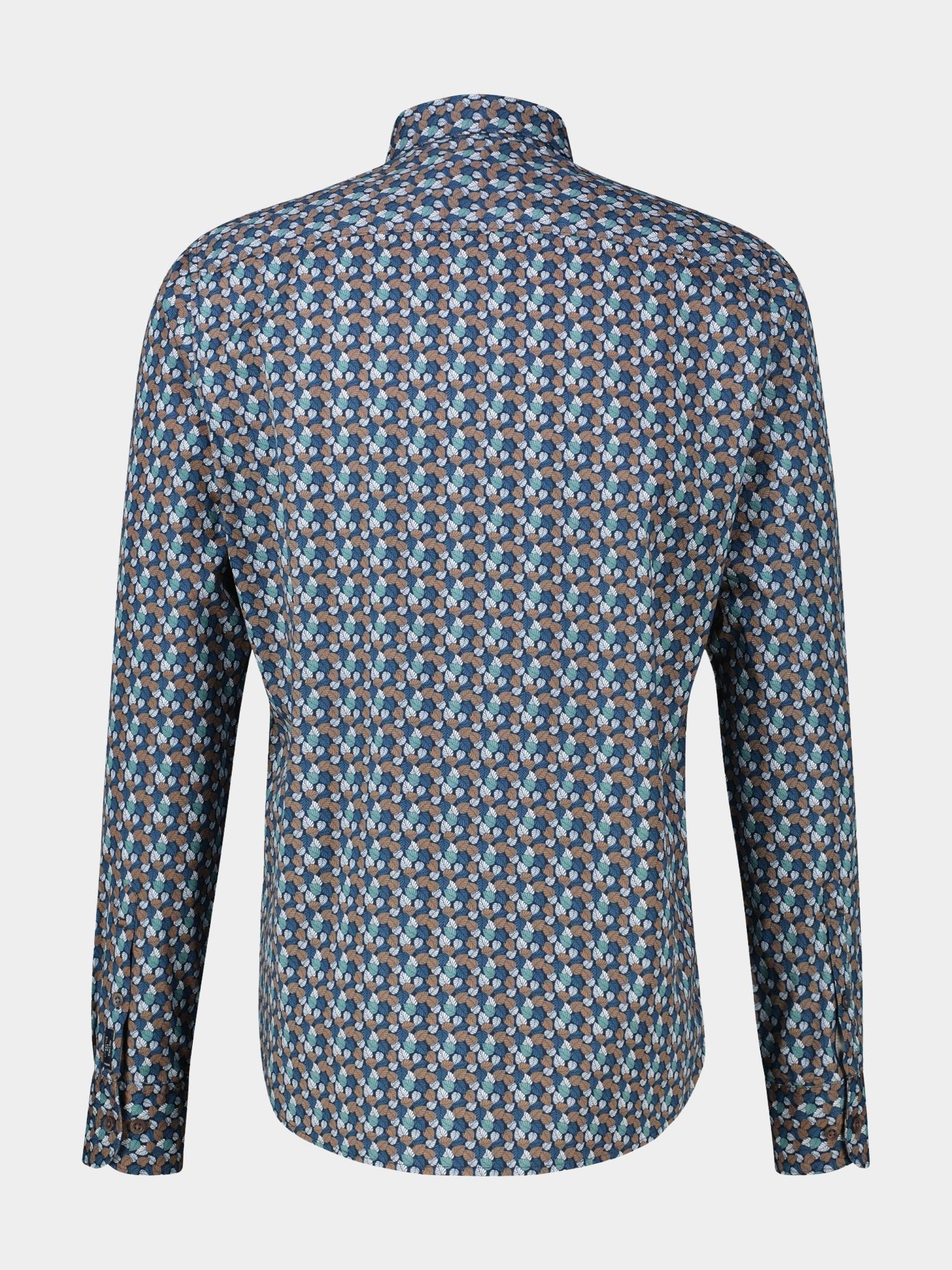 Lerros Casual hemd lange mouw Bruin  2581457/756