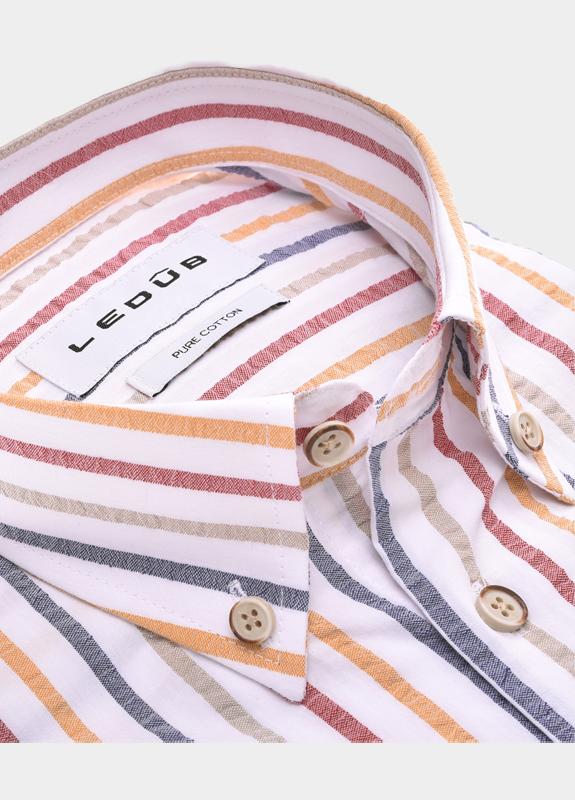 Ledub Business hemd korte mouw Wit  0143411/914-000-000