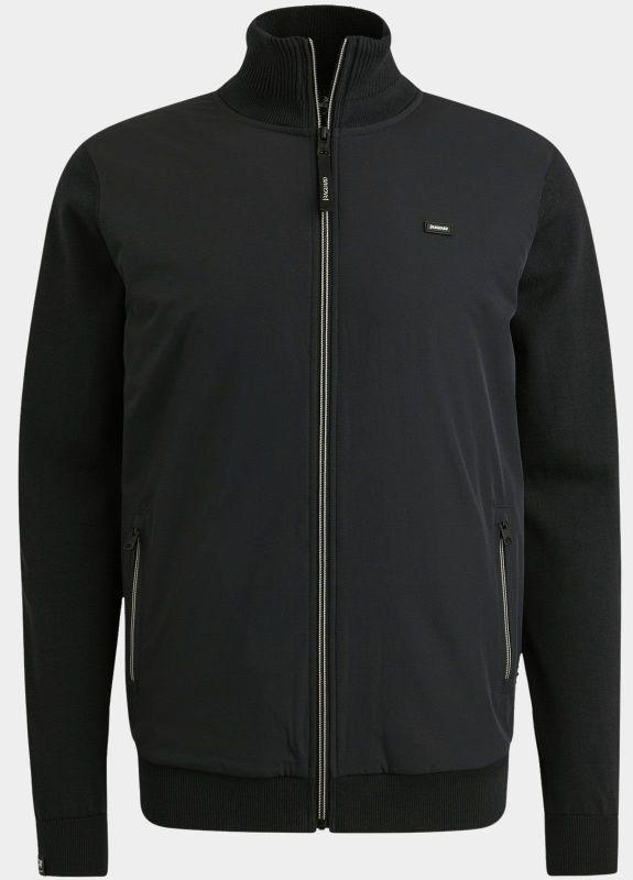 Vanguard Vest Blauw Zip jacket cotton modal VKC2508354/5073