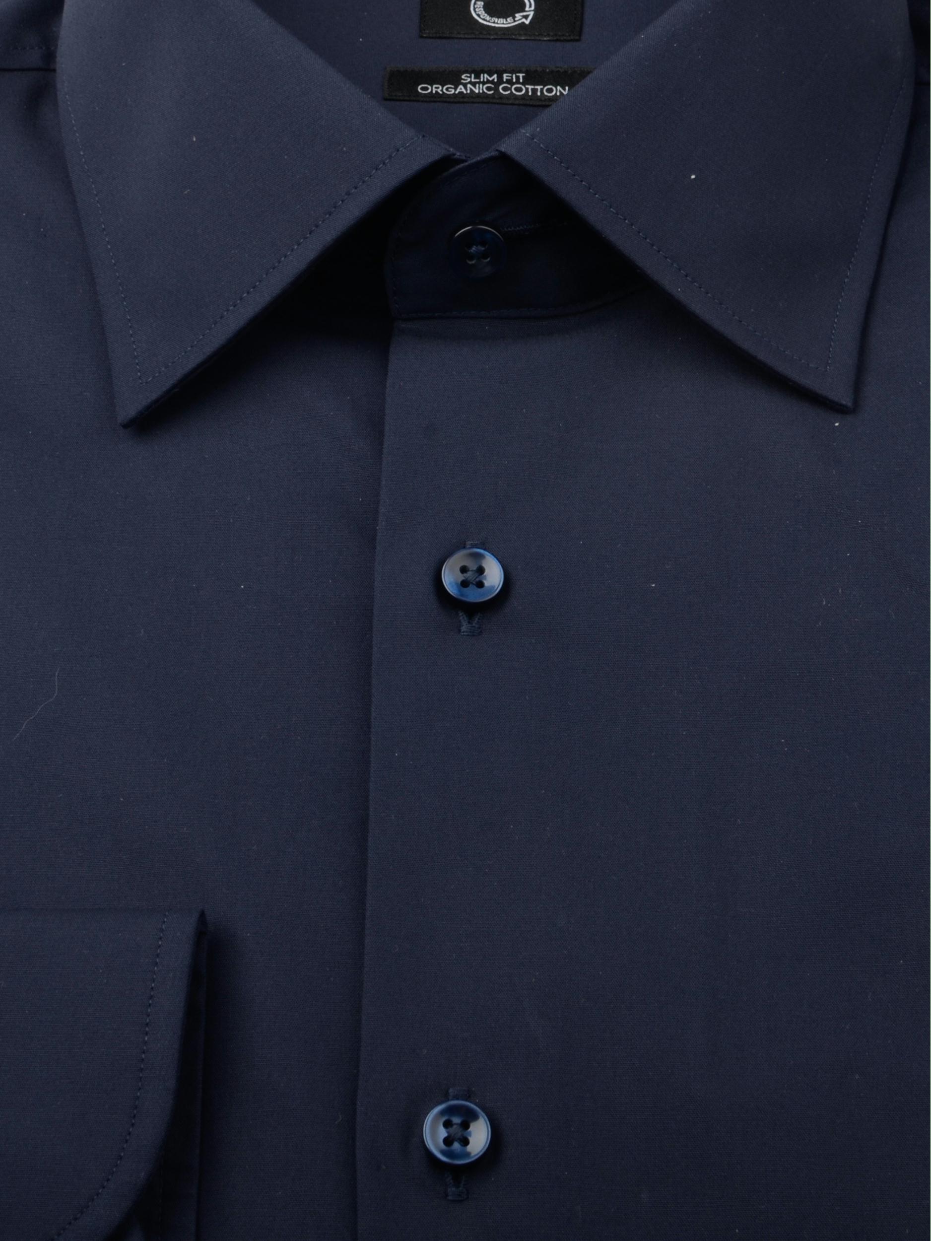 BOSS Black Business hemd lange mouw Blauw H-HANK slim fit 10219212 50469345/404
