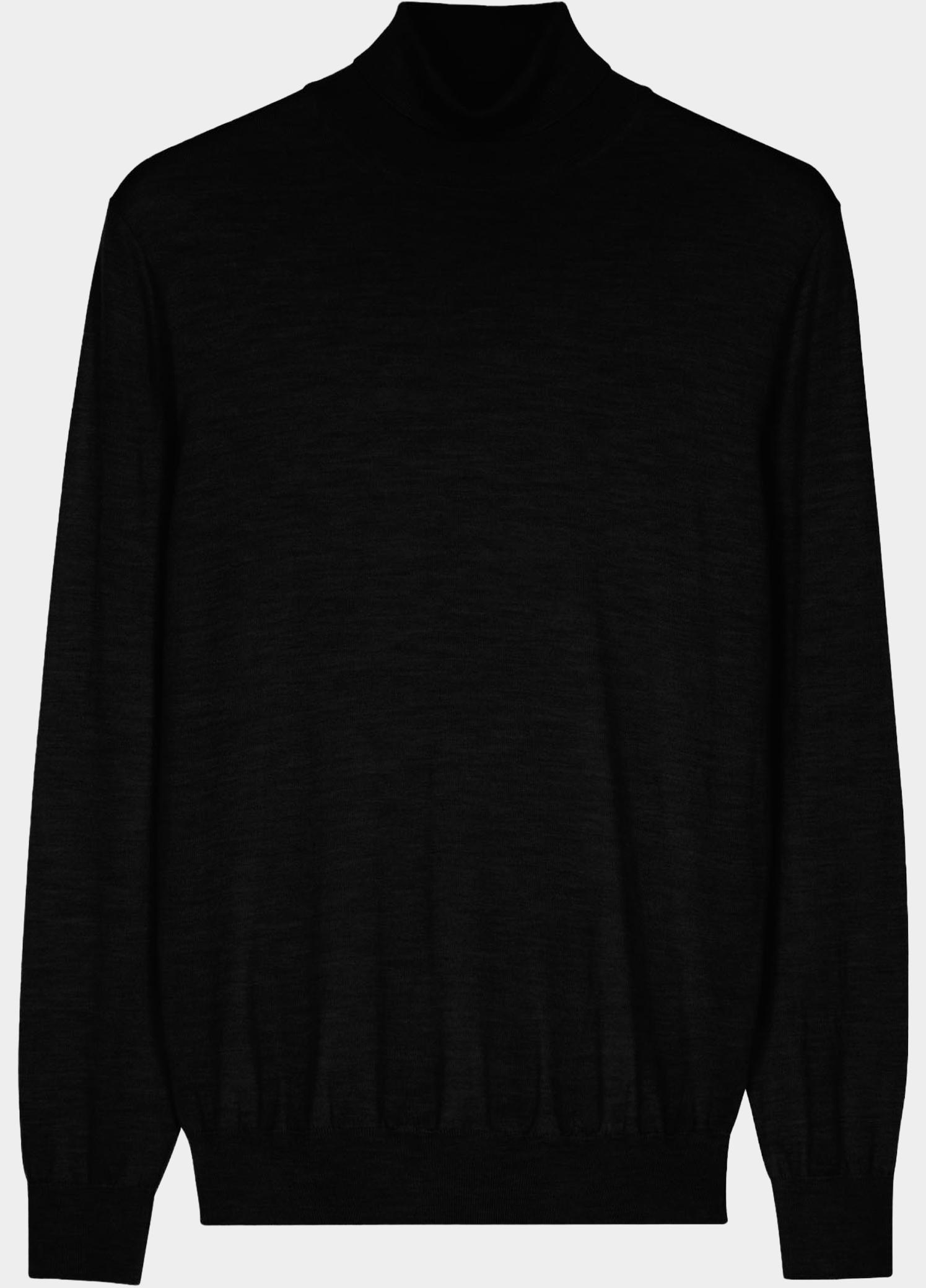 Baileys Coltrui heren Zwart High Neck Pullover 14gg Singl 620069/90