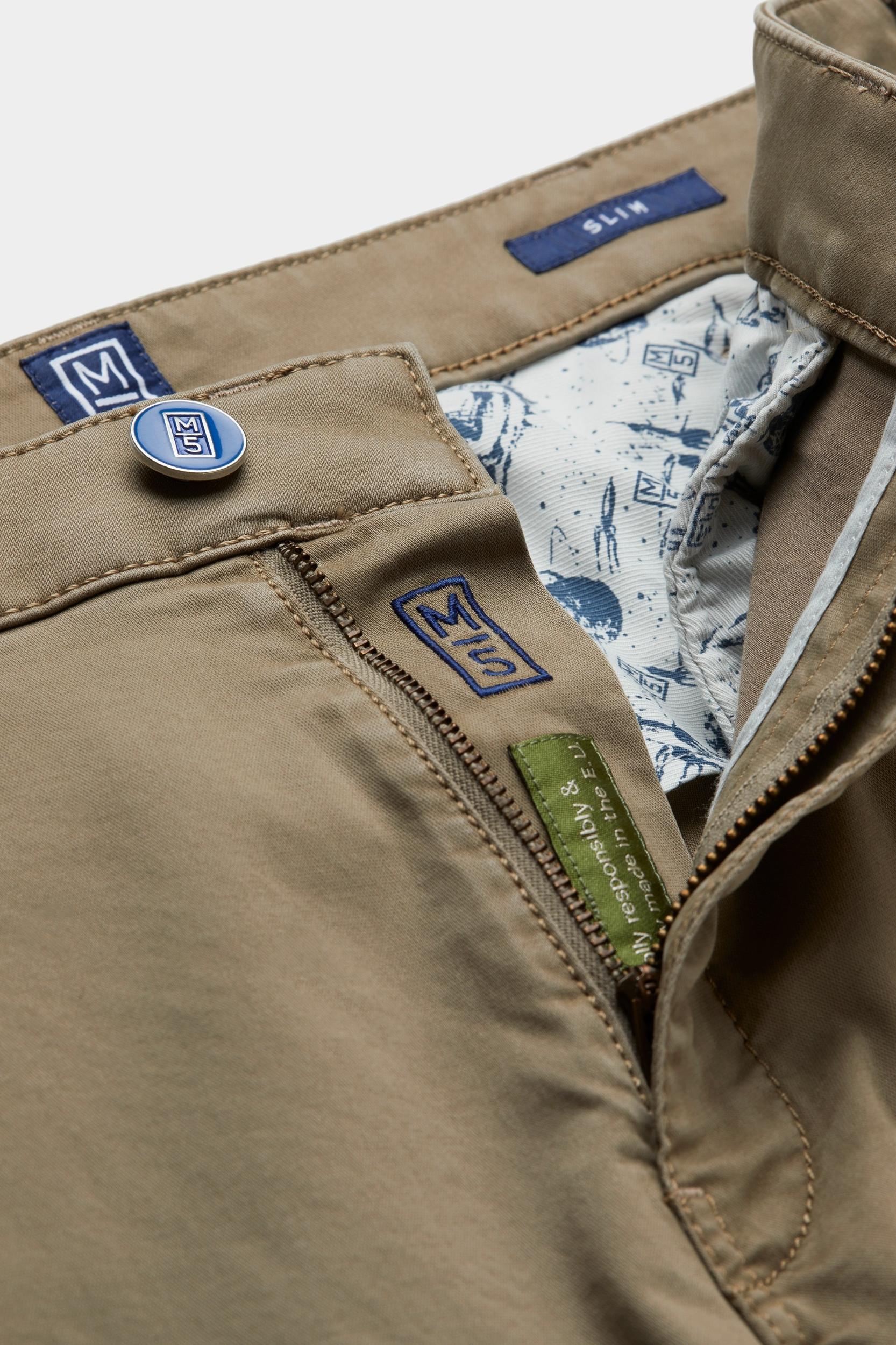 Meyer Katoenen Broek Bruin SLIM Art.9-6172 3619617200/35