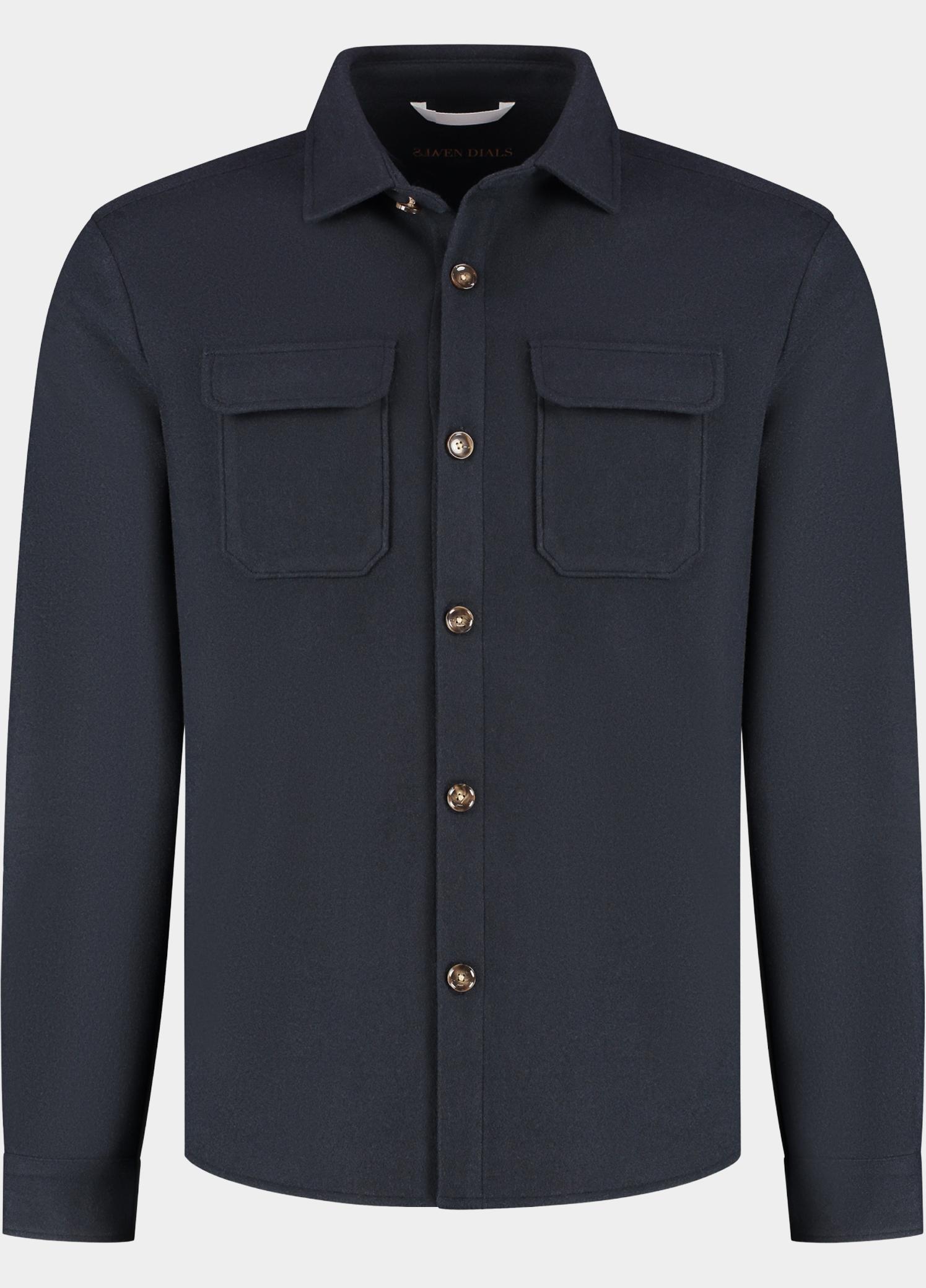 Born With Appetite Overshirt Blauw Reggie Shirtjacket BWA26314RE35/4001