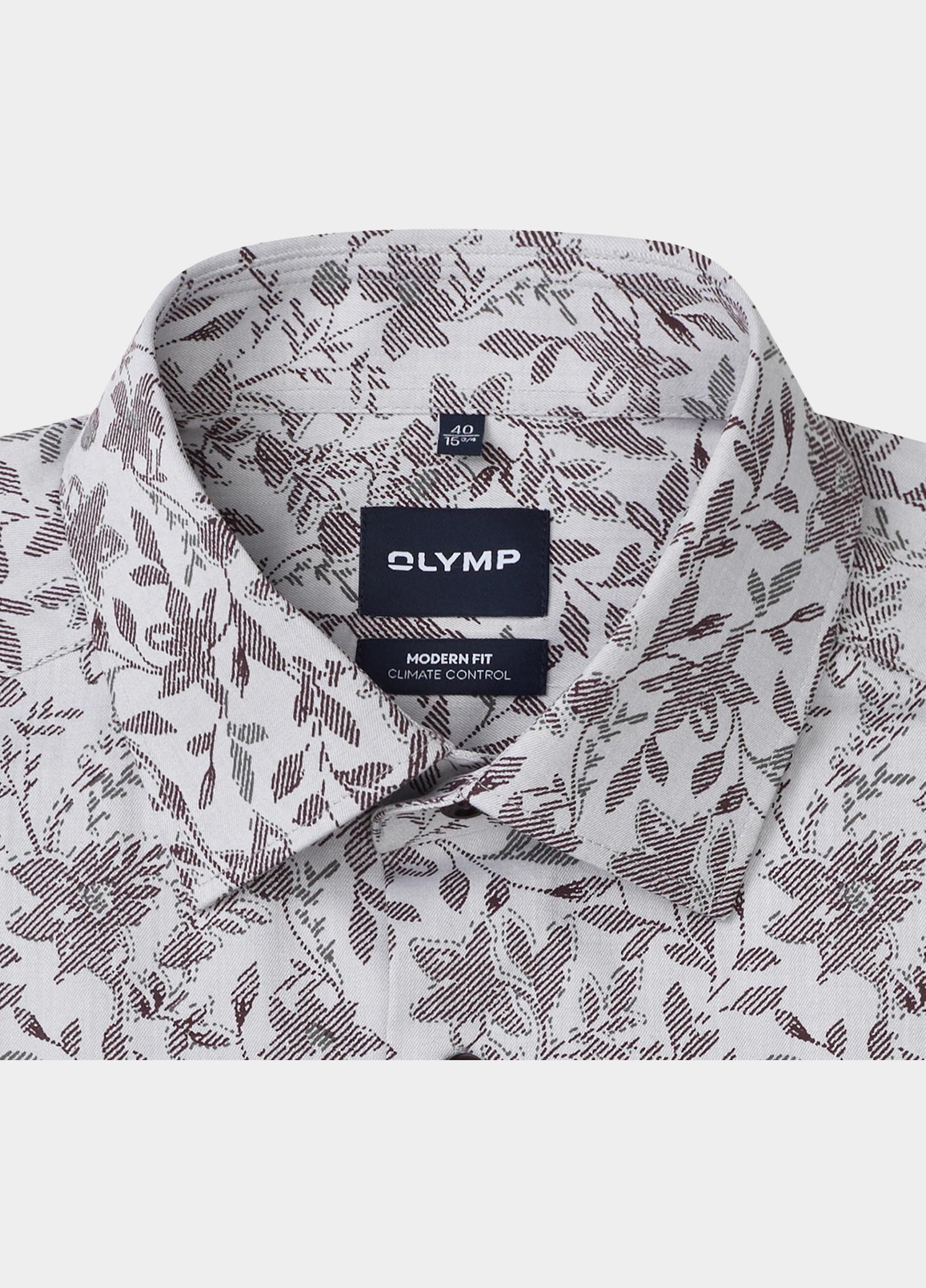 Olymp Zakelijk overhemd heren Grijs Luxor CC mf D.2163 o.T. 139224/63