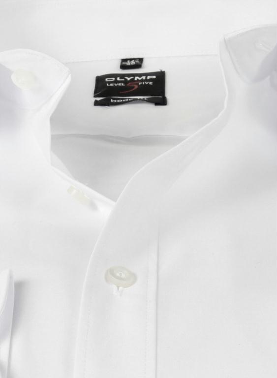 Olymp Business hemd lange mouw Wit Overhemd Slim Fit Wit 609064/00