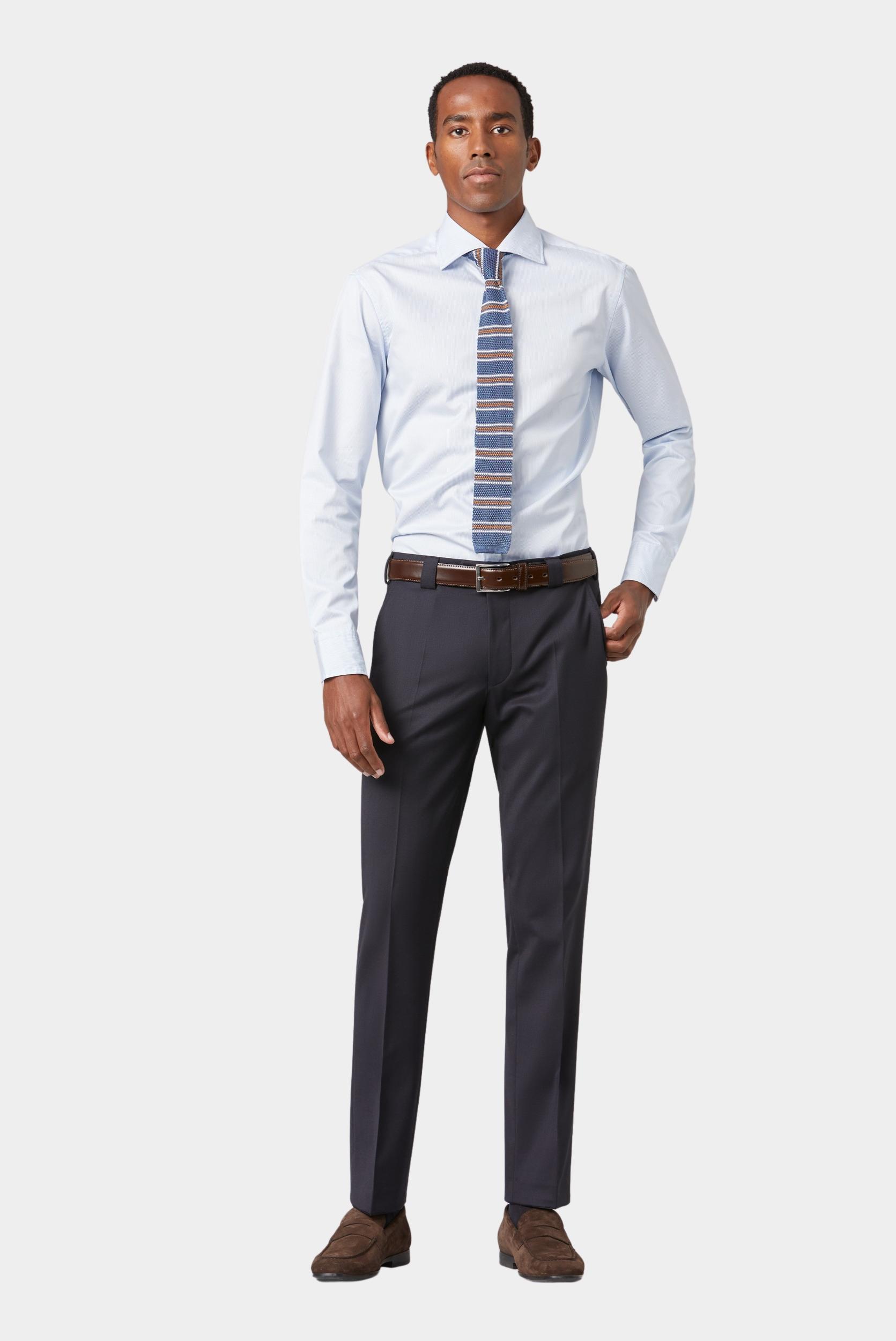 Meyer Wollen Pantalon Blauw ROMA Art. 9-288 1150928800/19