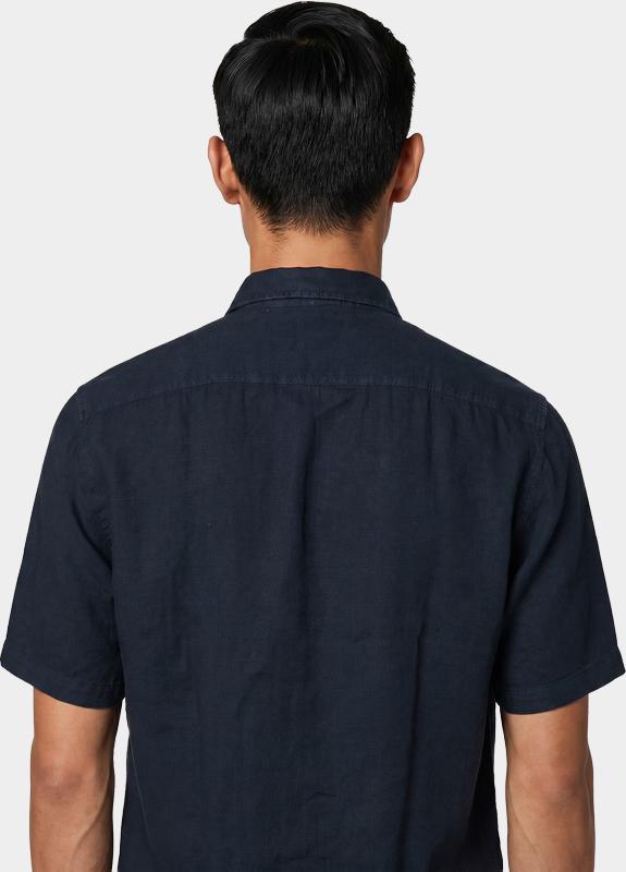 BOSS Orange Casual hemd korte mouw Blauw Rash_2_M 10267858 01 50537382/404