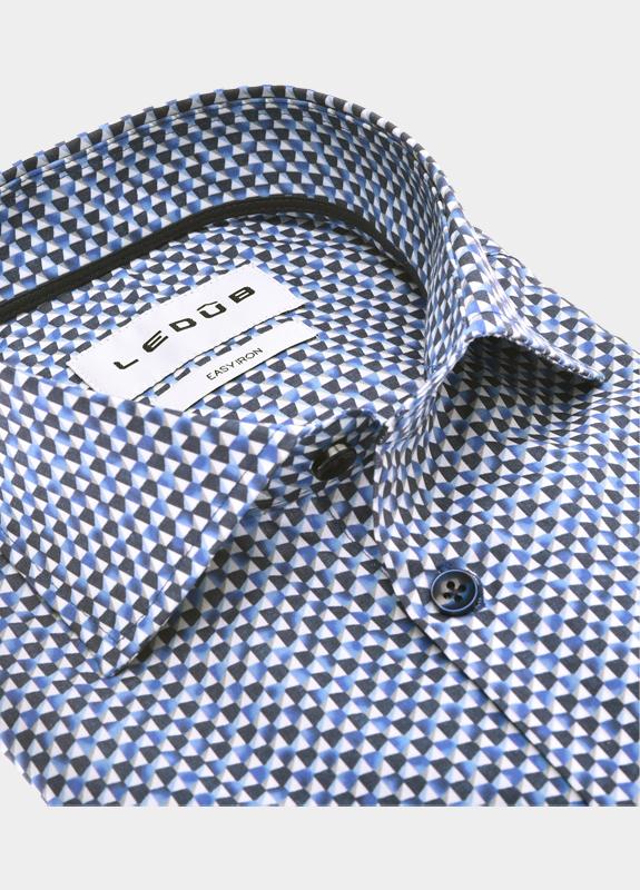 Ledub Business hemd lange mouw Blauw  0143106/160-190-000