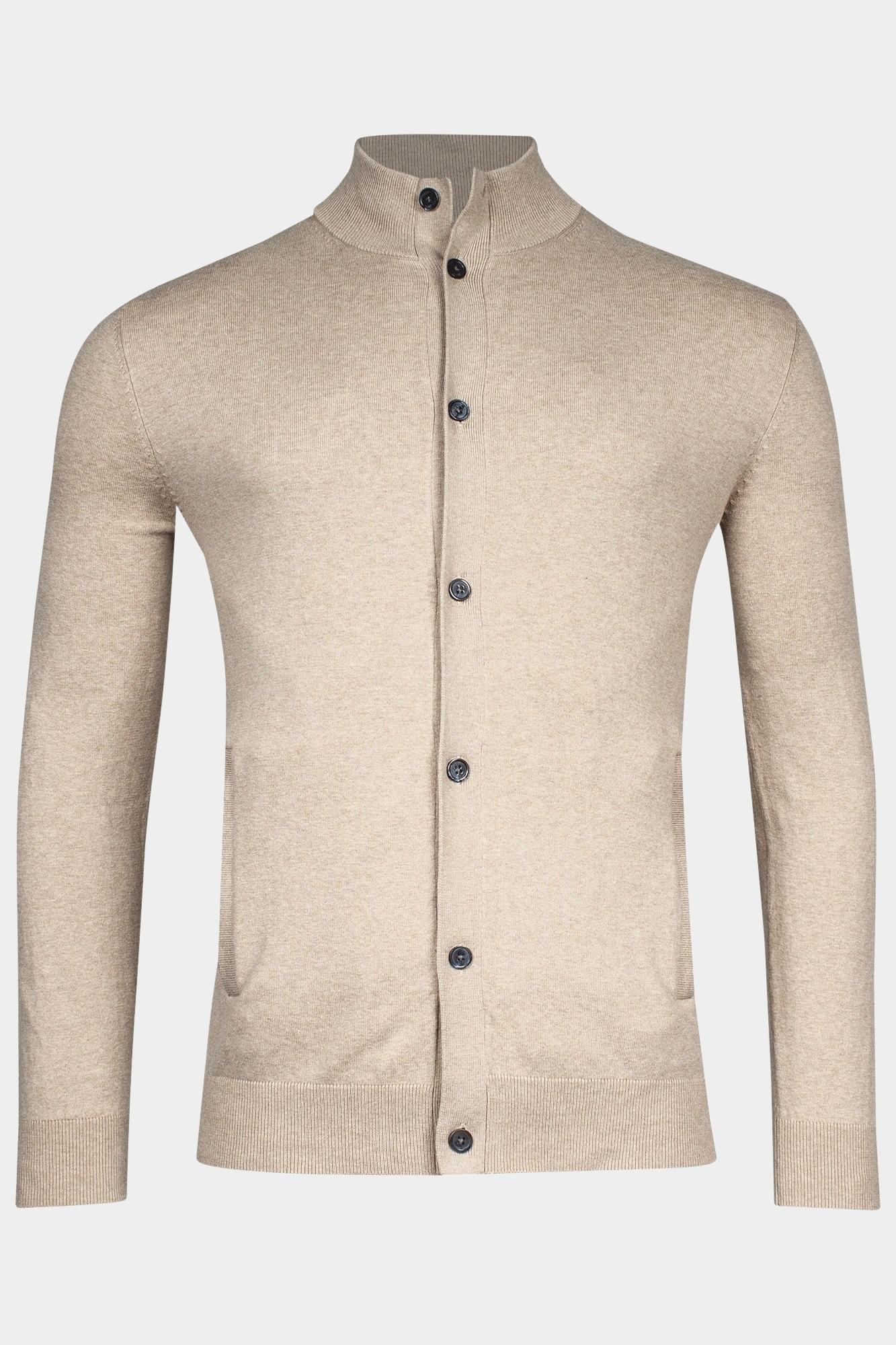 Baileys Vest Beige Cardigan zip/buttons  12gg si 412097/825