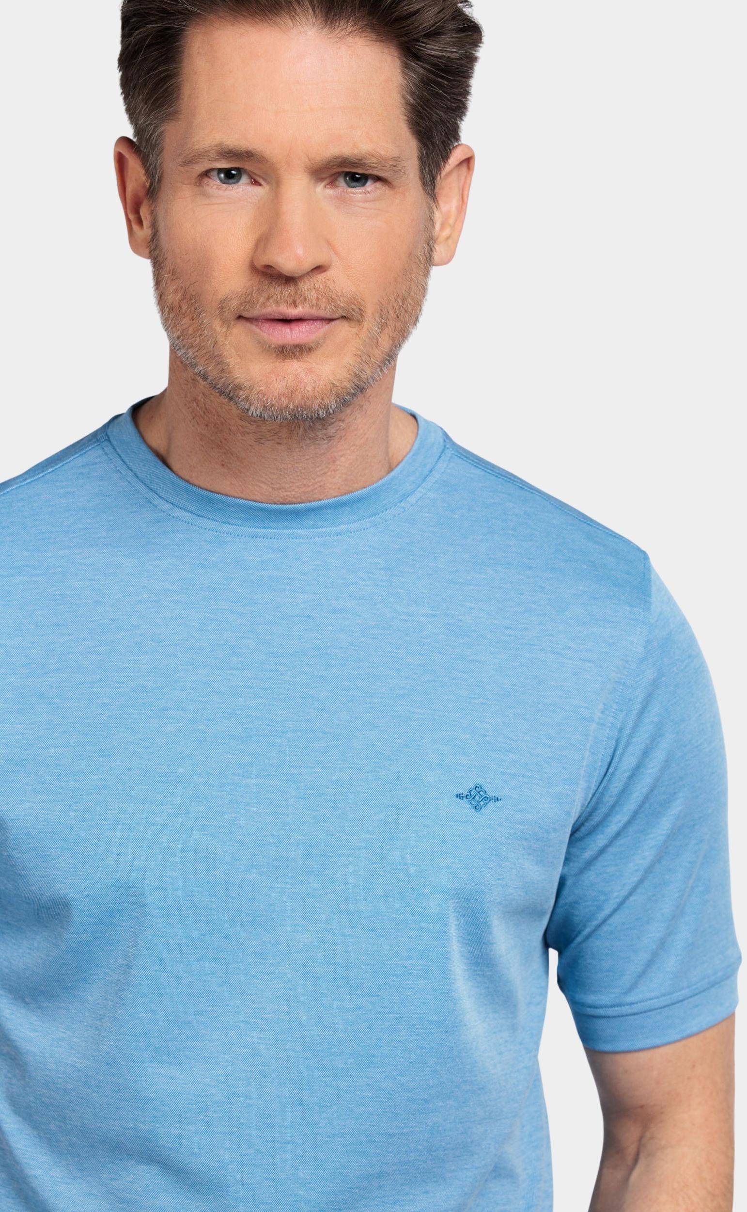 Baileys T-shirt korte mouw Blauw T-Shirt Crew Neck  2-tone int 515077/65