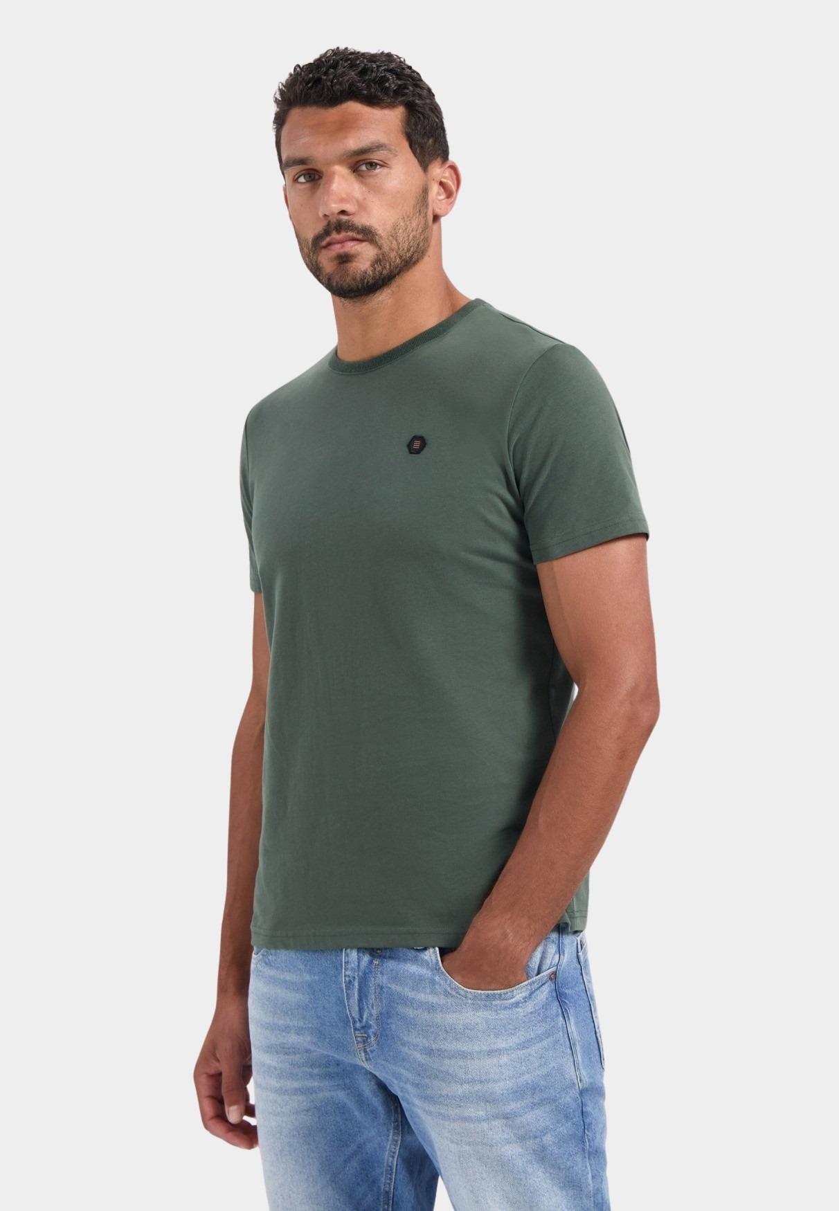 No Excess T-shirt korte mouw Groen T-Shirt Crewneck Peached 29360775/052
